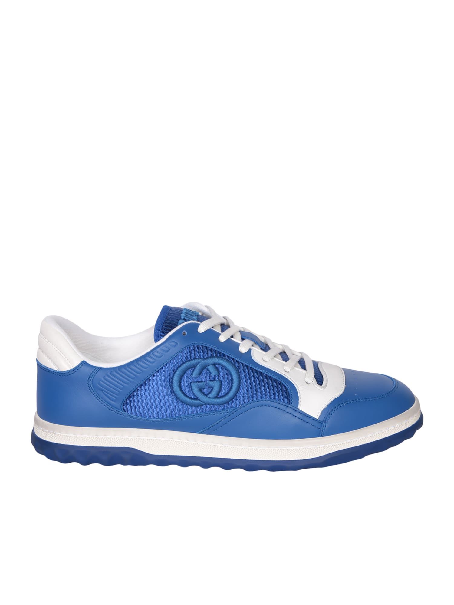 Shop Gucci Mc80 Blue Sneakers