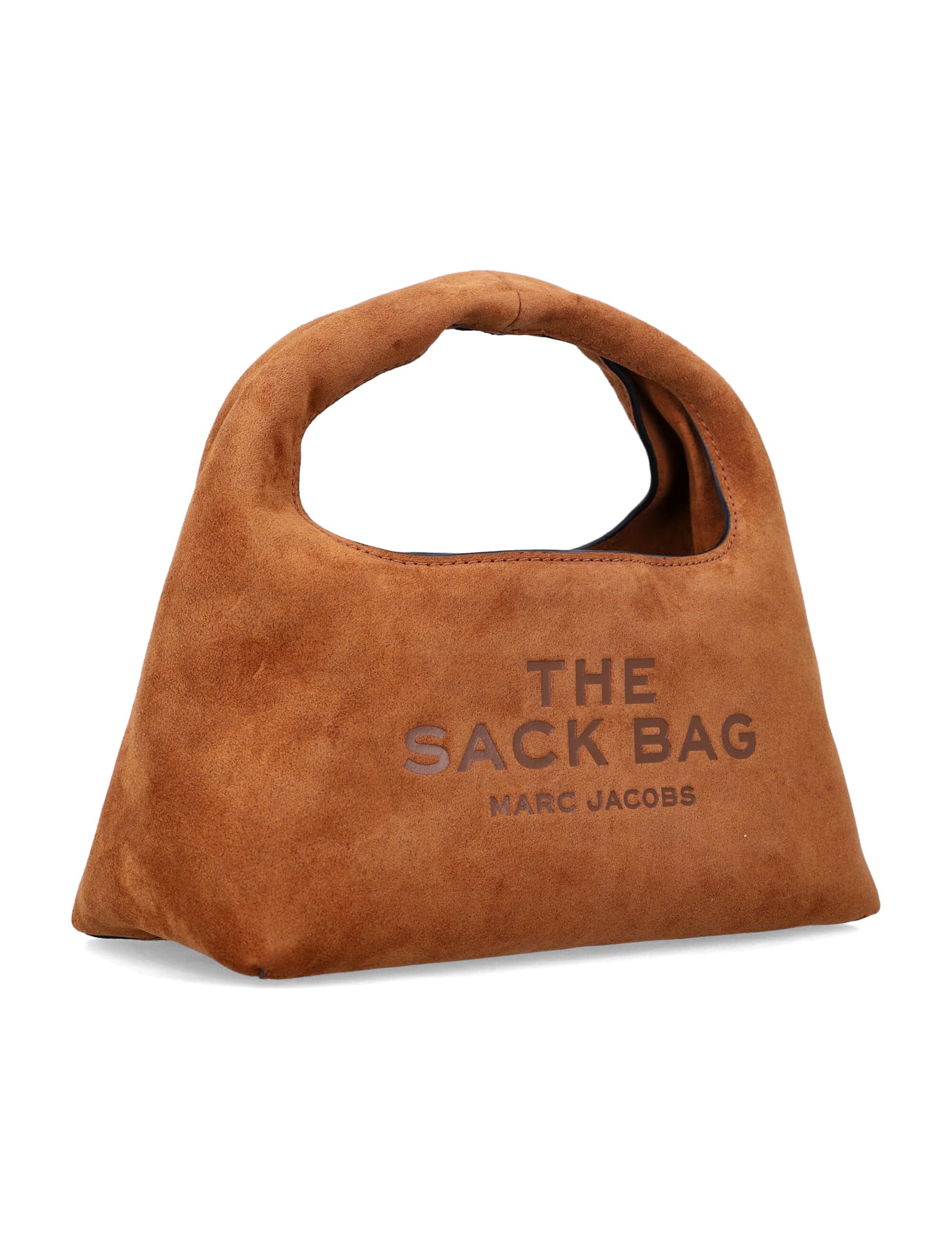 Marc Jacobs The Suede Mini Sack Bag In Brown