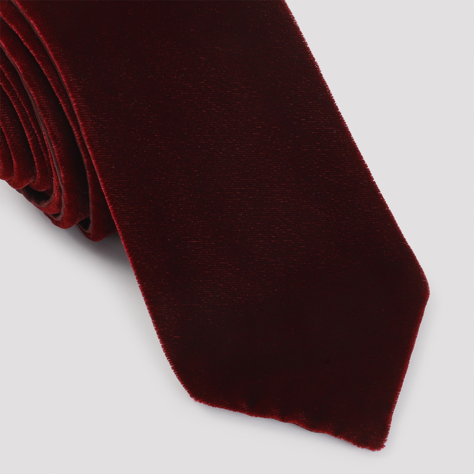 Shop Giorgio Armani Tie In Bordeaux