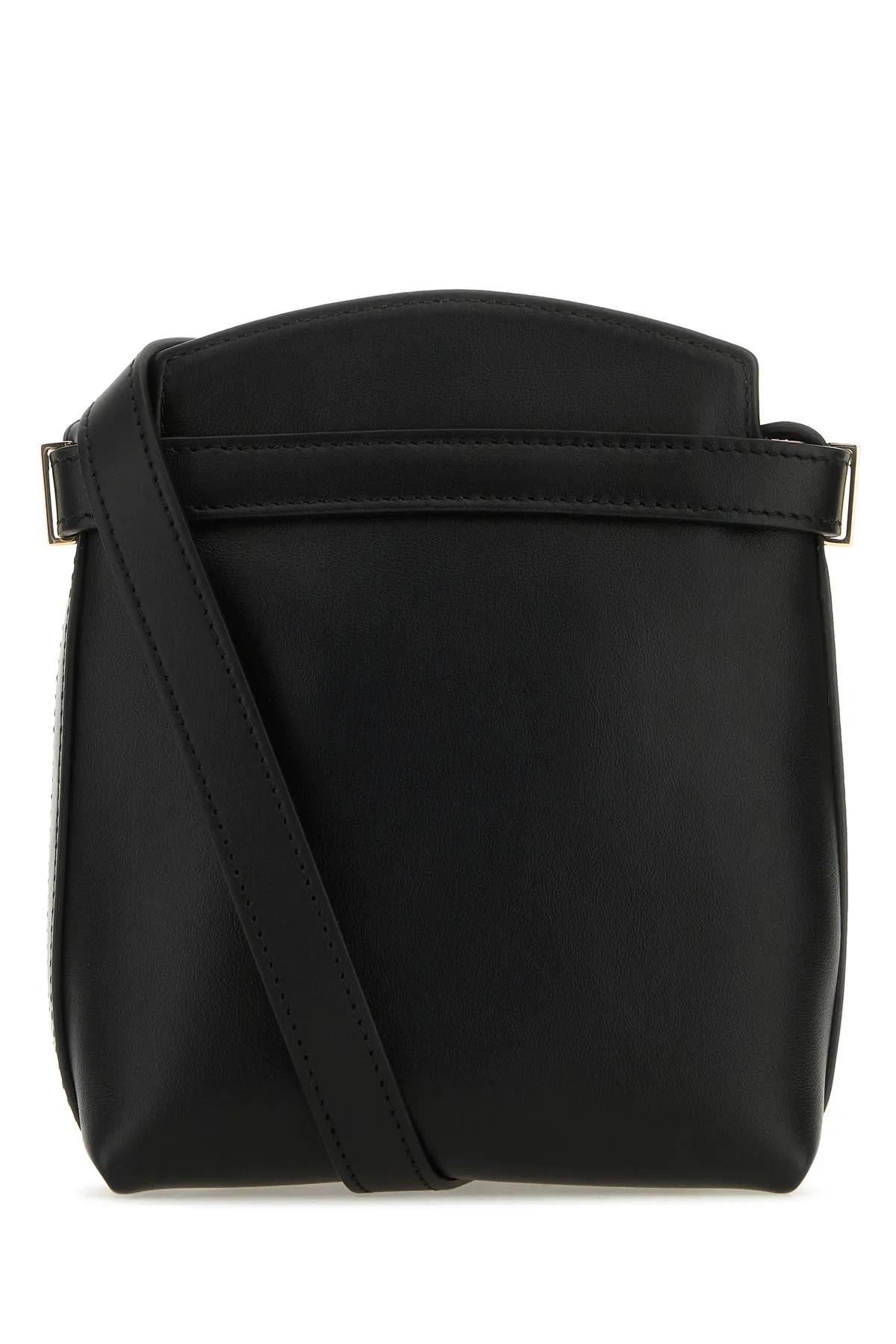 Shop Ferragamo Black Leather Hug Phone Case