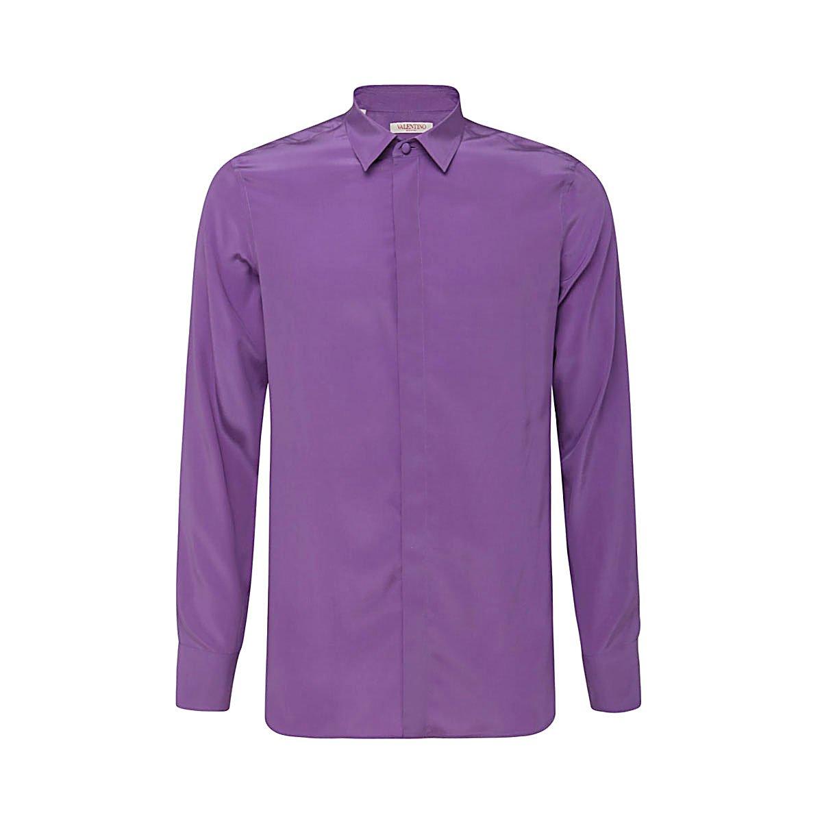 Valentino Curved Hem Long-sleeved Shirt