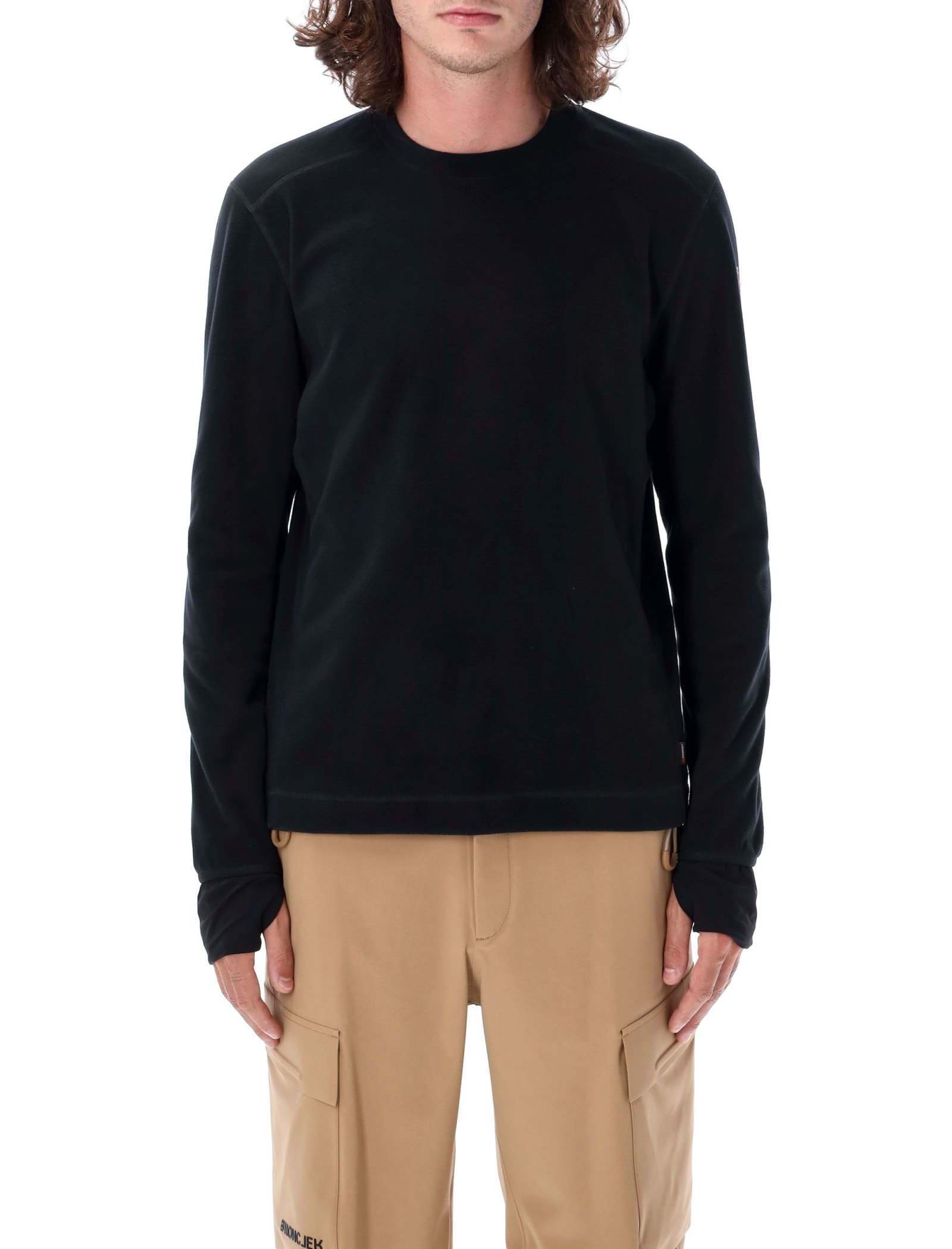 Shop Moncler Performance Sweatshirt In Black