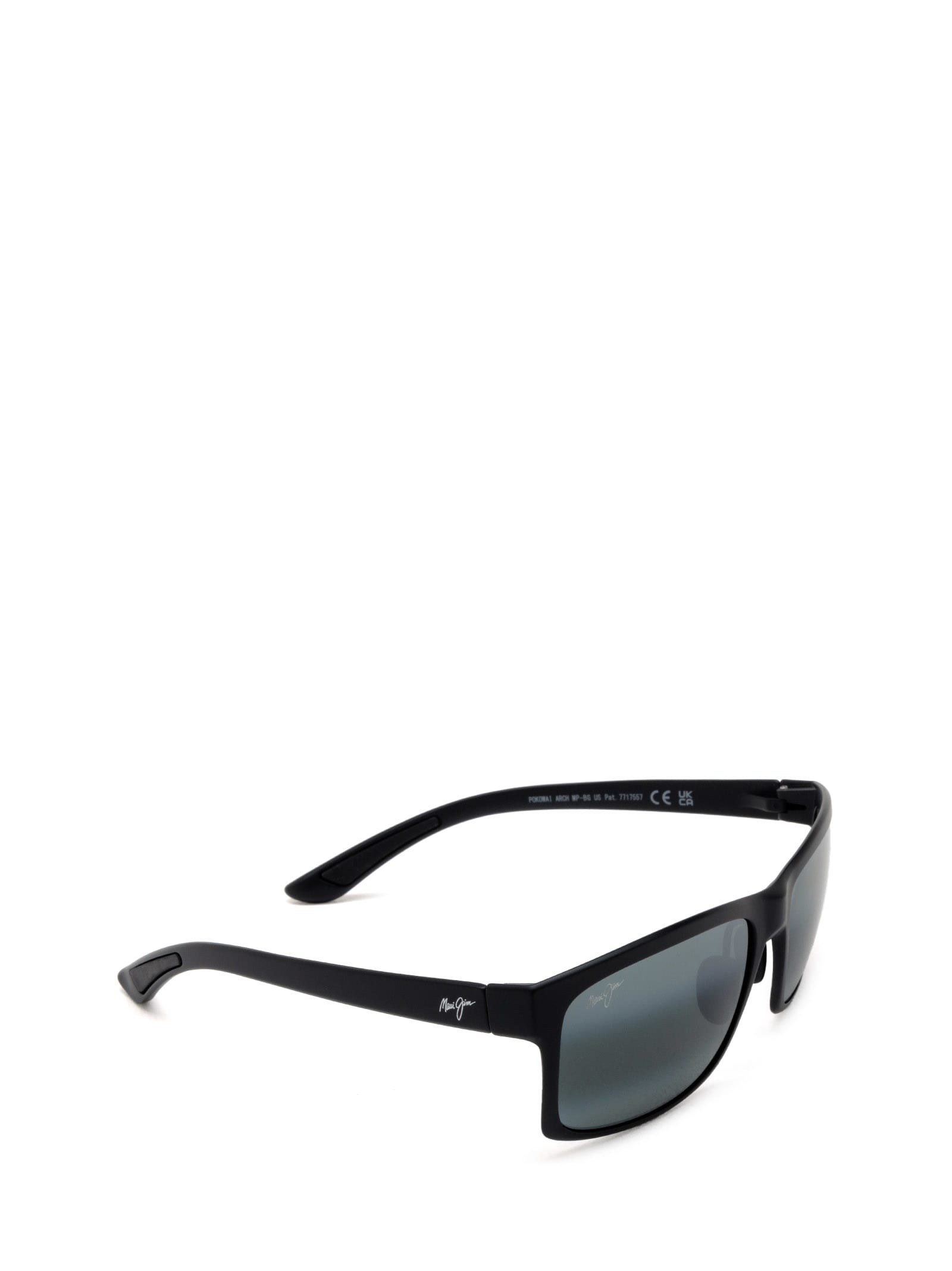 Shop Maui Jim Mj439 Black Matte Sunglasses