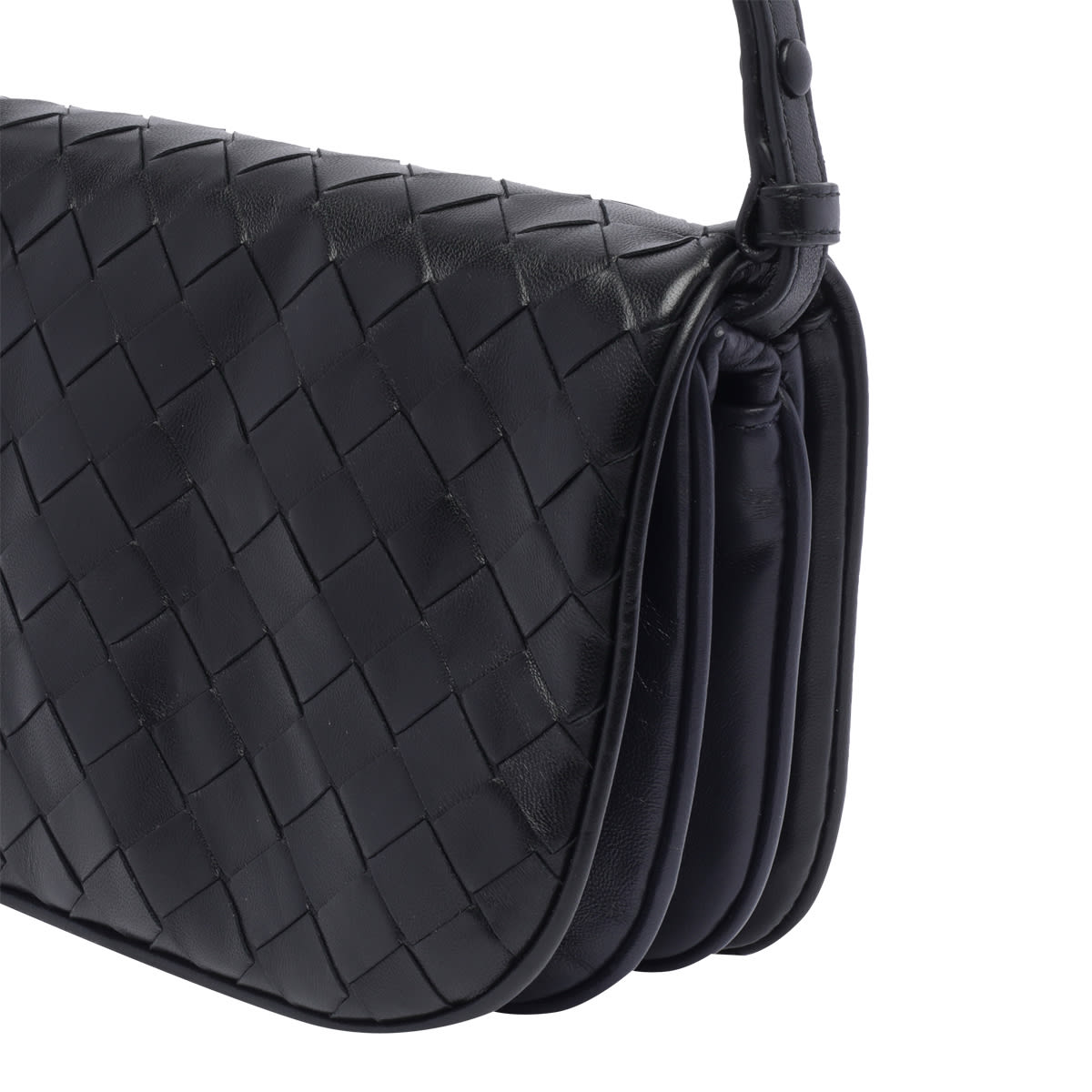 Shop Bottega Veneta Intrecciato Pouch In Black