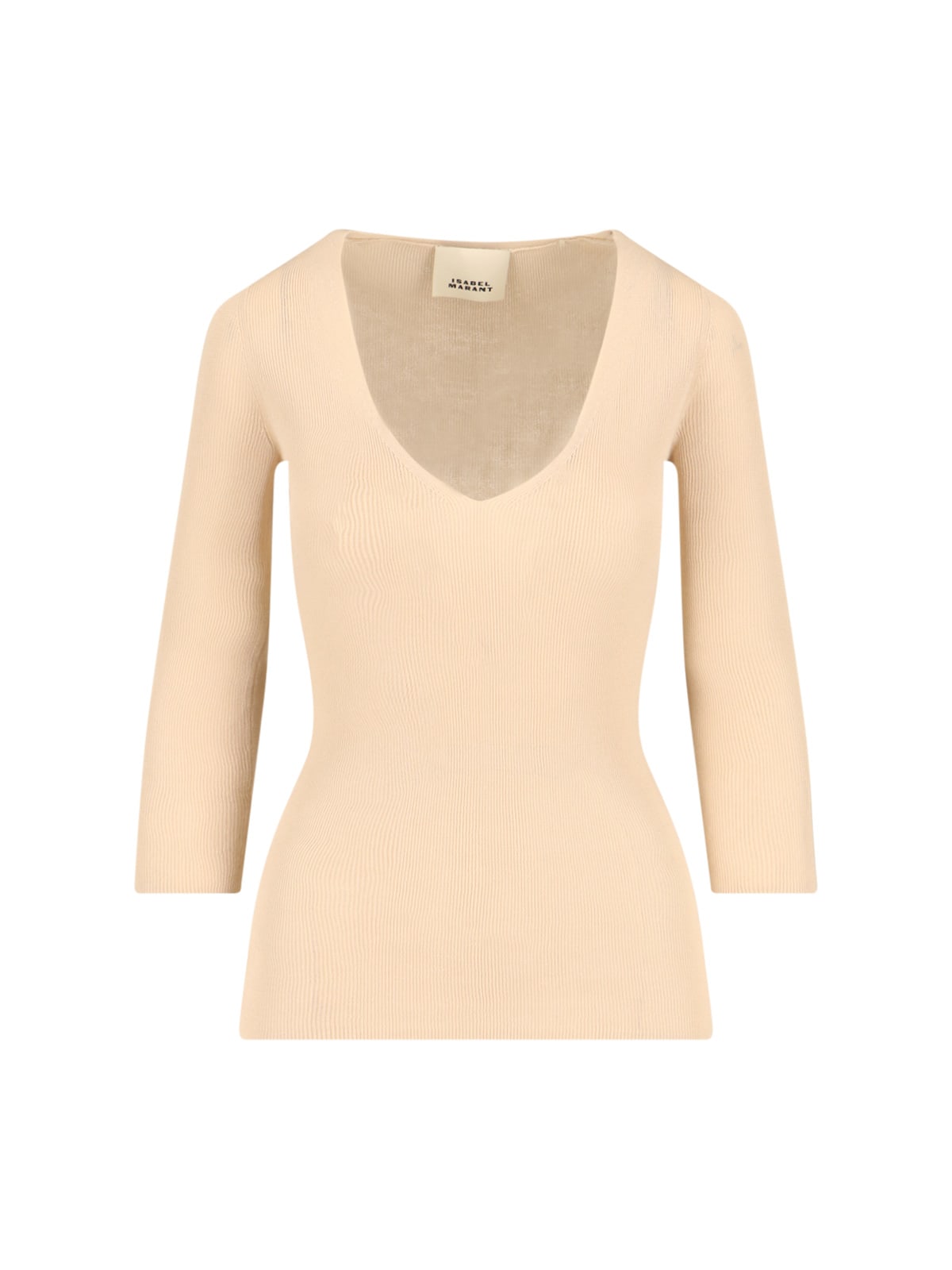 Isabel Marant Viscose Blend Sweater In Neutral