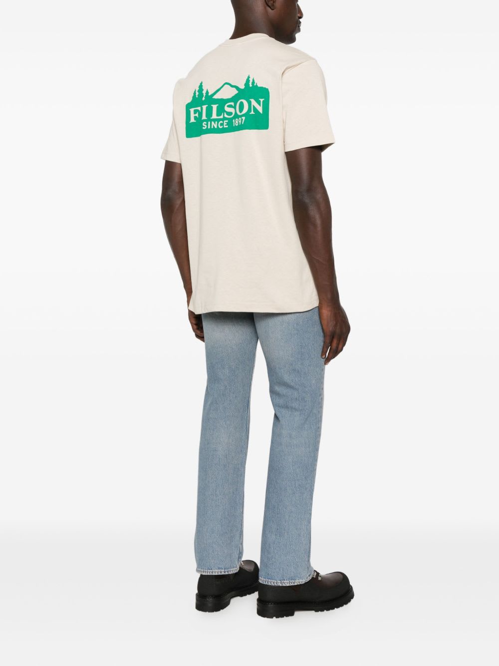 Filson Printed Cotton T-shirt In Neutral