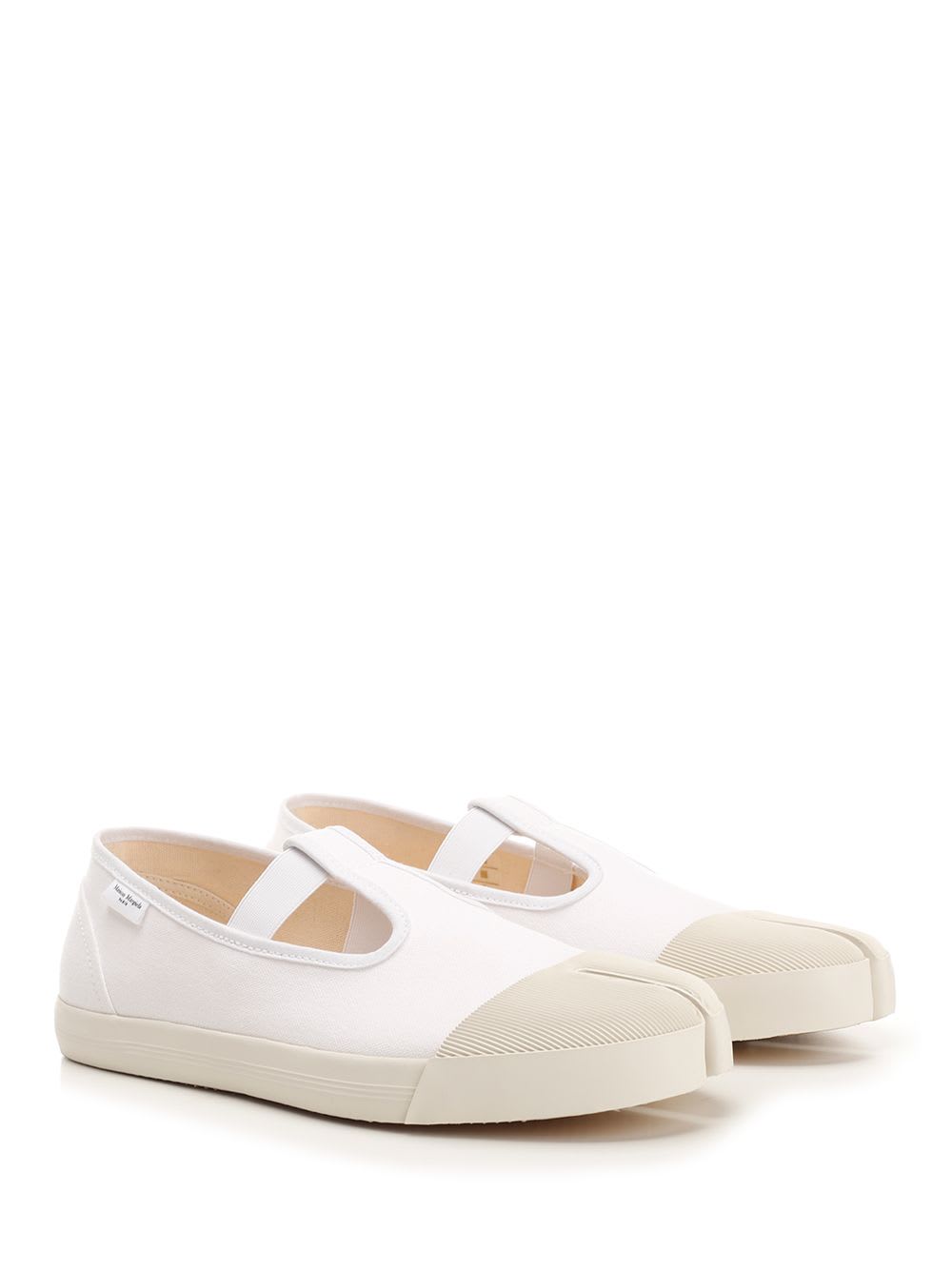 Shop Maison Margiela On The Deck Tabi Mary Jane Sneakers In T1003