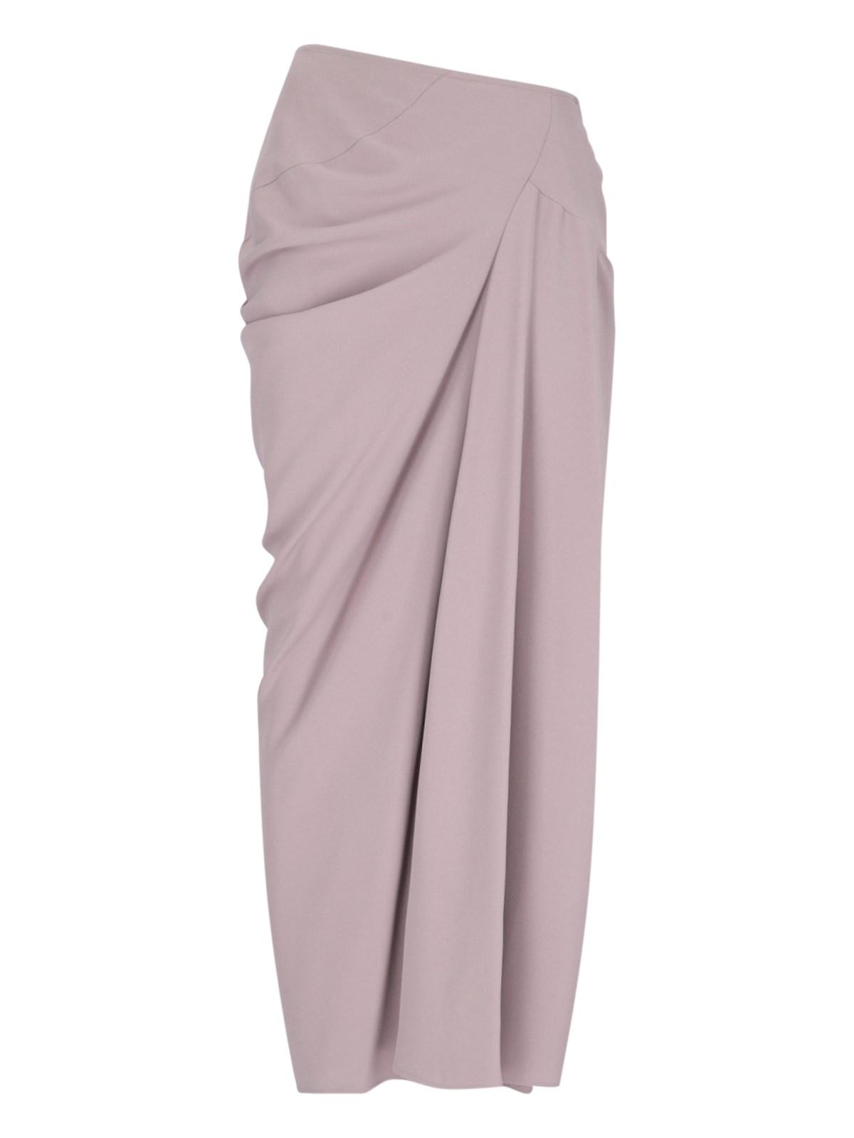 Shop Dries Van Noten Draped Maxi Skirt In Purple