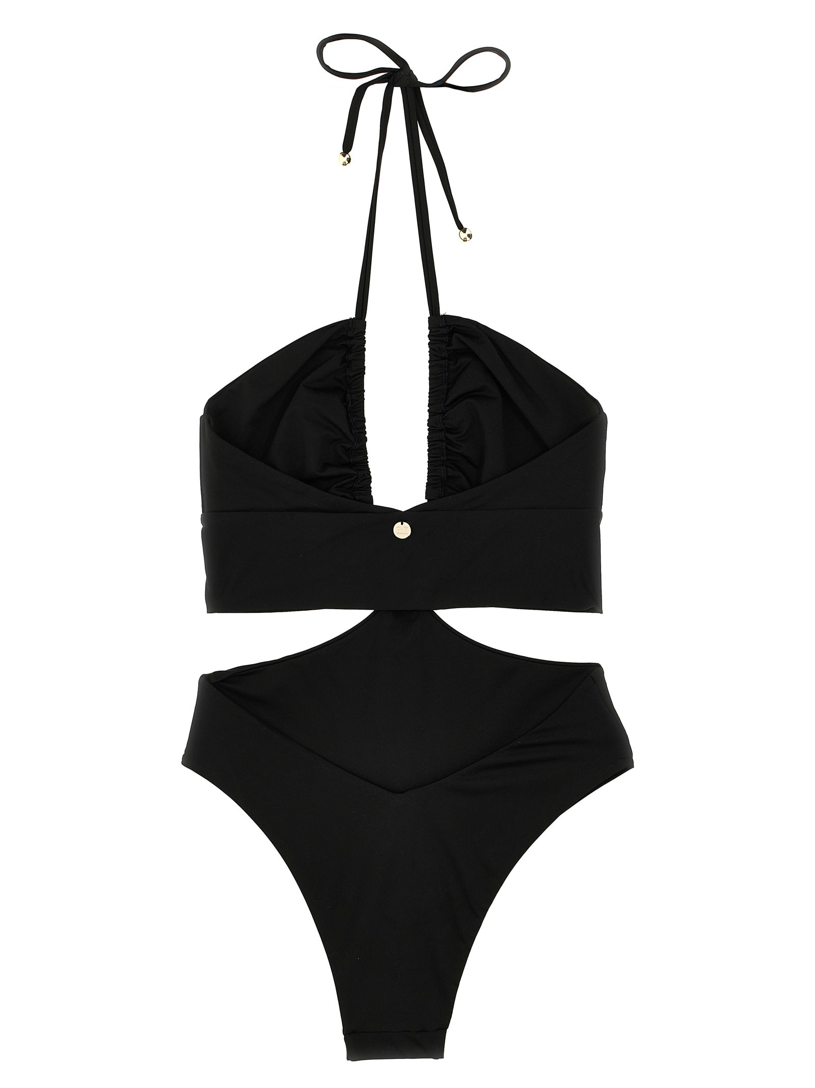 Shop Max Mara Cleopatra One-piece Swimsuit In Black