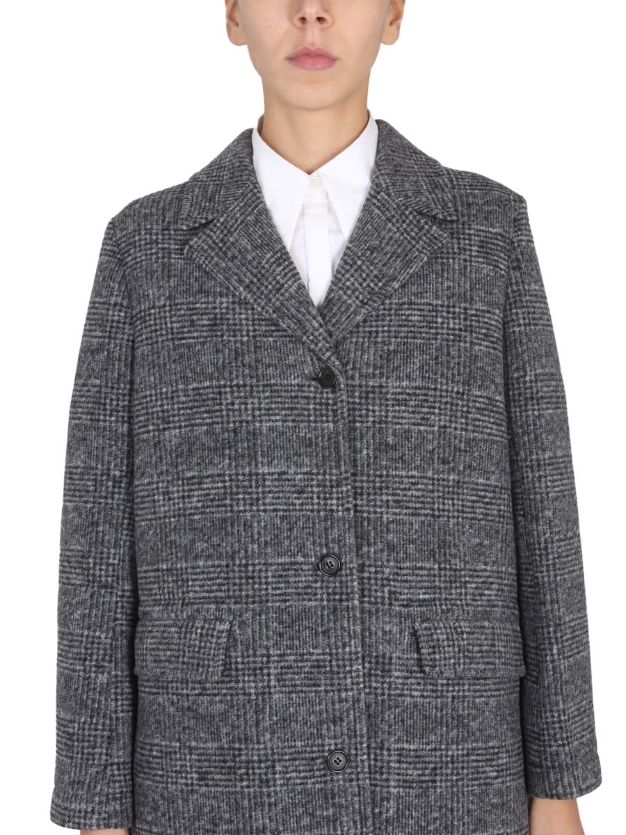Shop Department Five Single-breasted Coat In Black