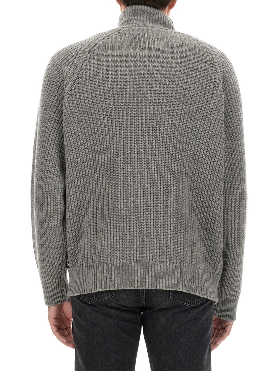 Carhartt Shirt With Zip. In Grey