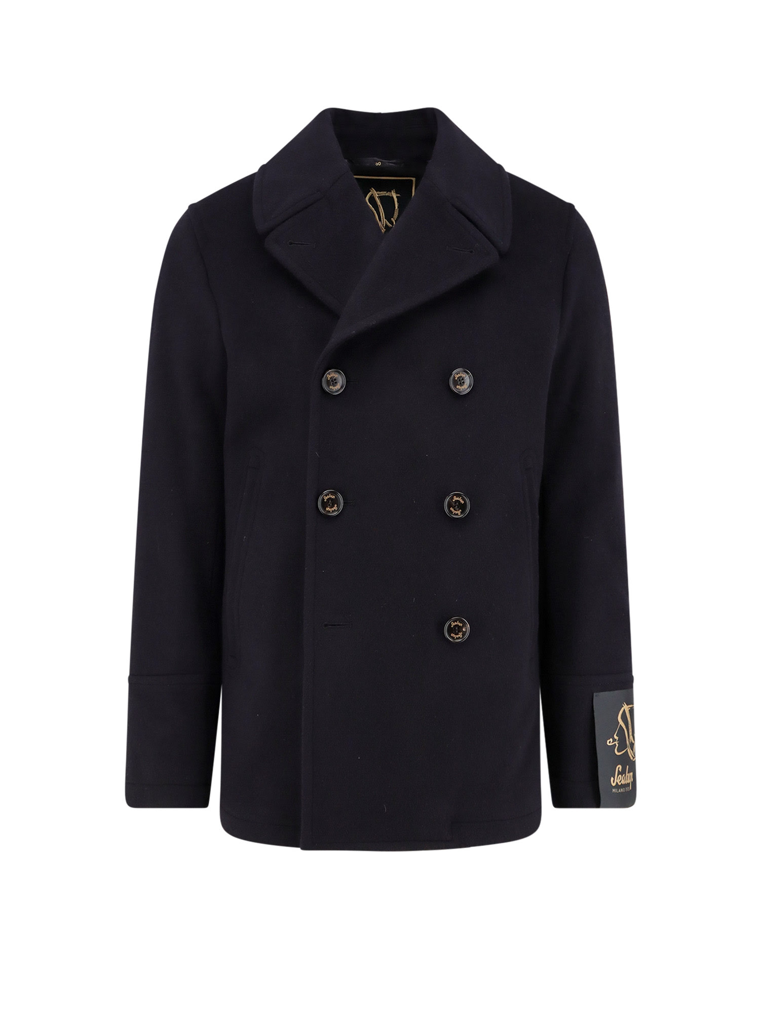 Sealup Wool Blend Coat In Blue