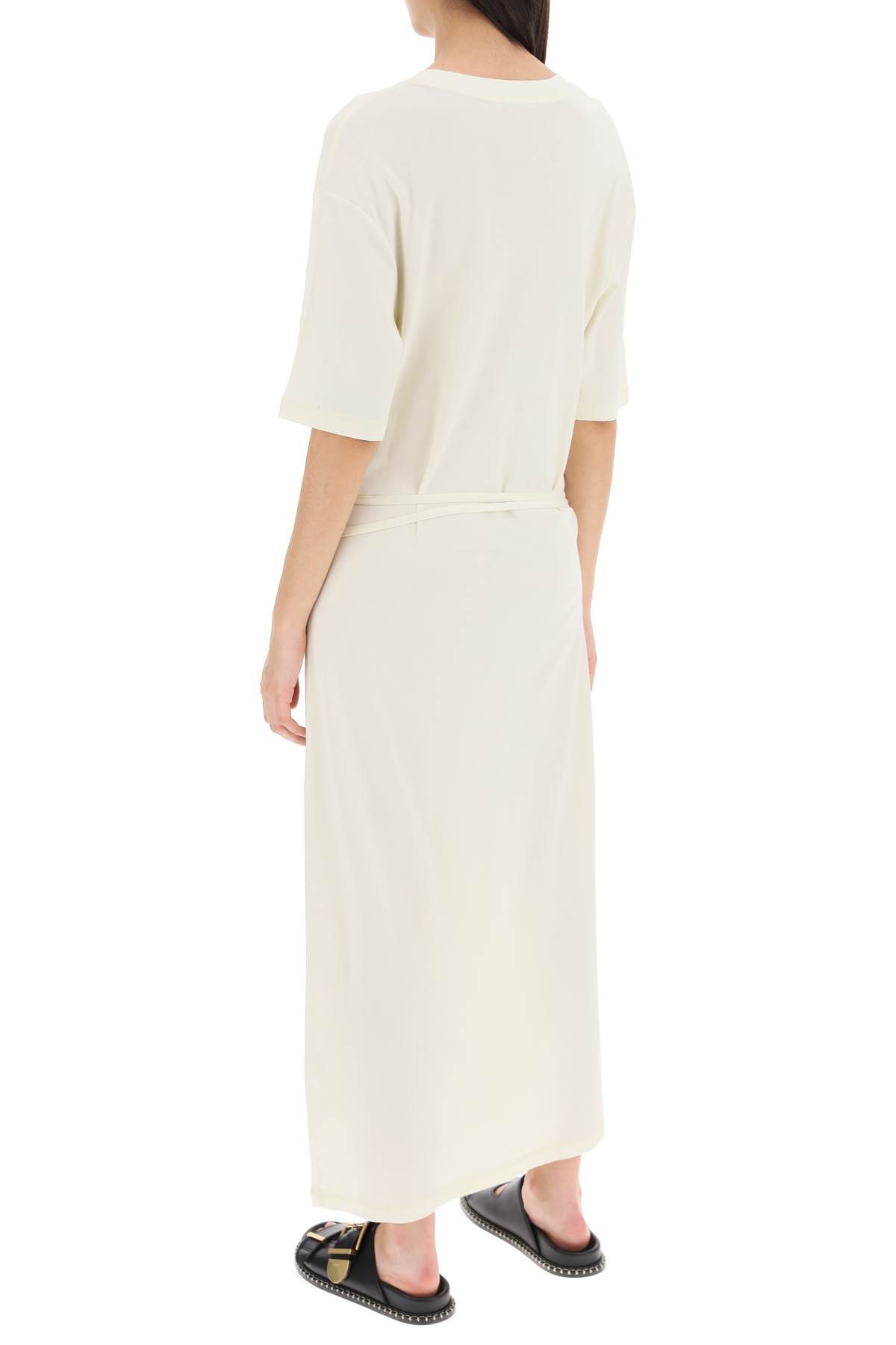 Shop Lemaire Maxi T-shirt Style Dress In Lemon Glaze