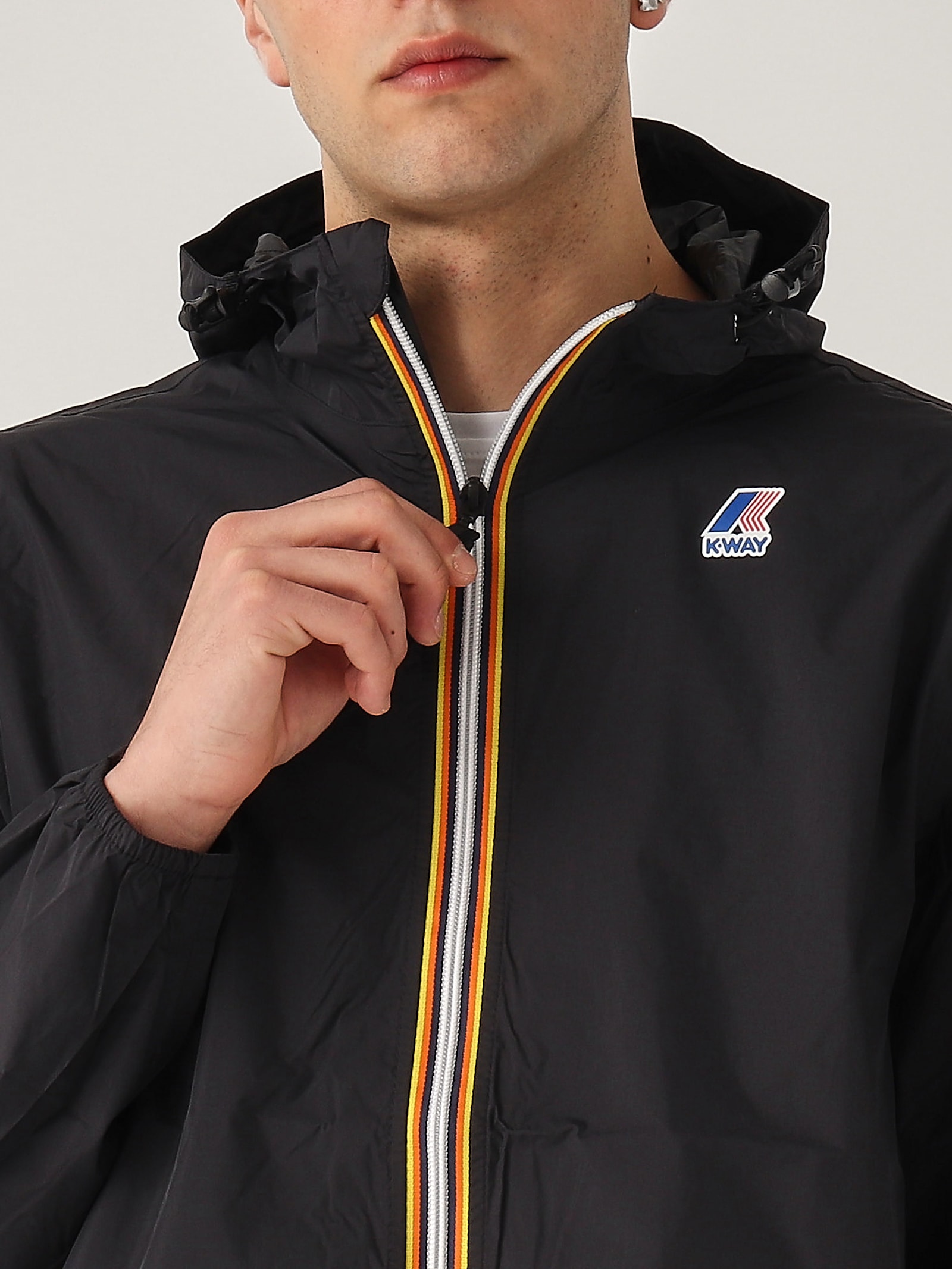 K-way Le Vrai 3.0 Claude Warm Man Jacket Black Size Xxl Polyamide In Nero