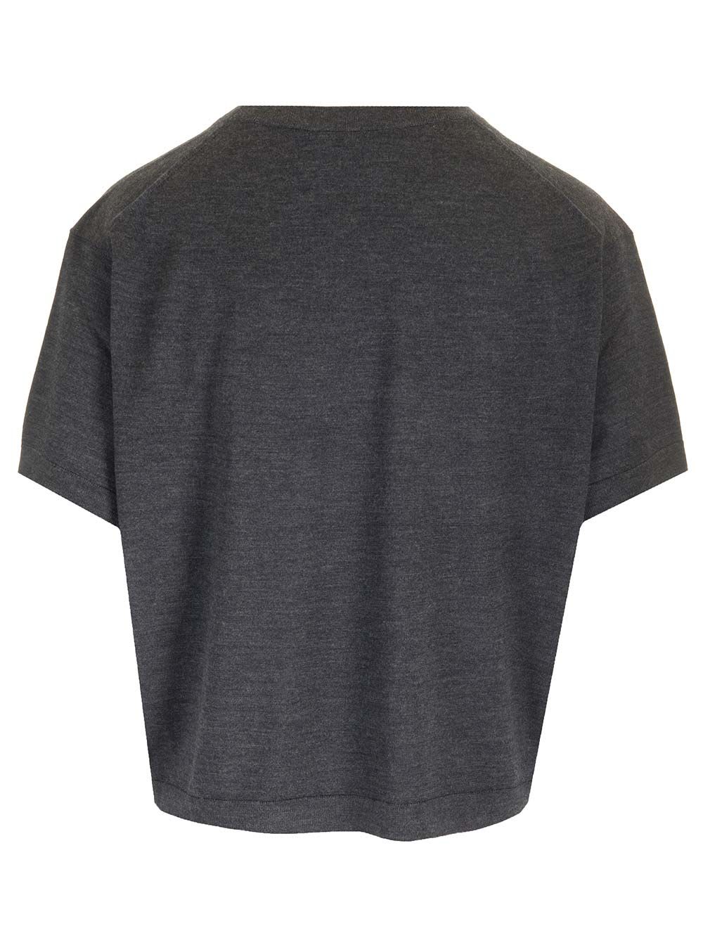 Shop Theory Regal Wool T-shirt In Grey