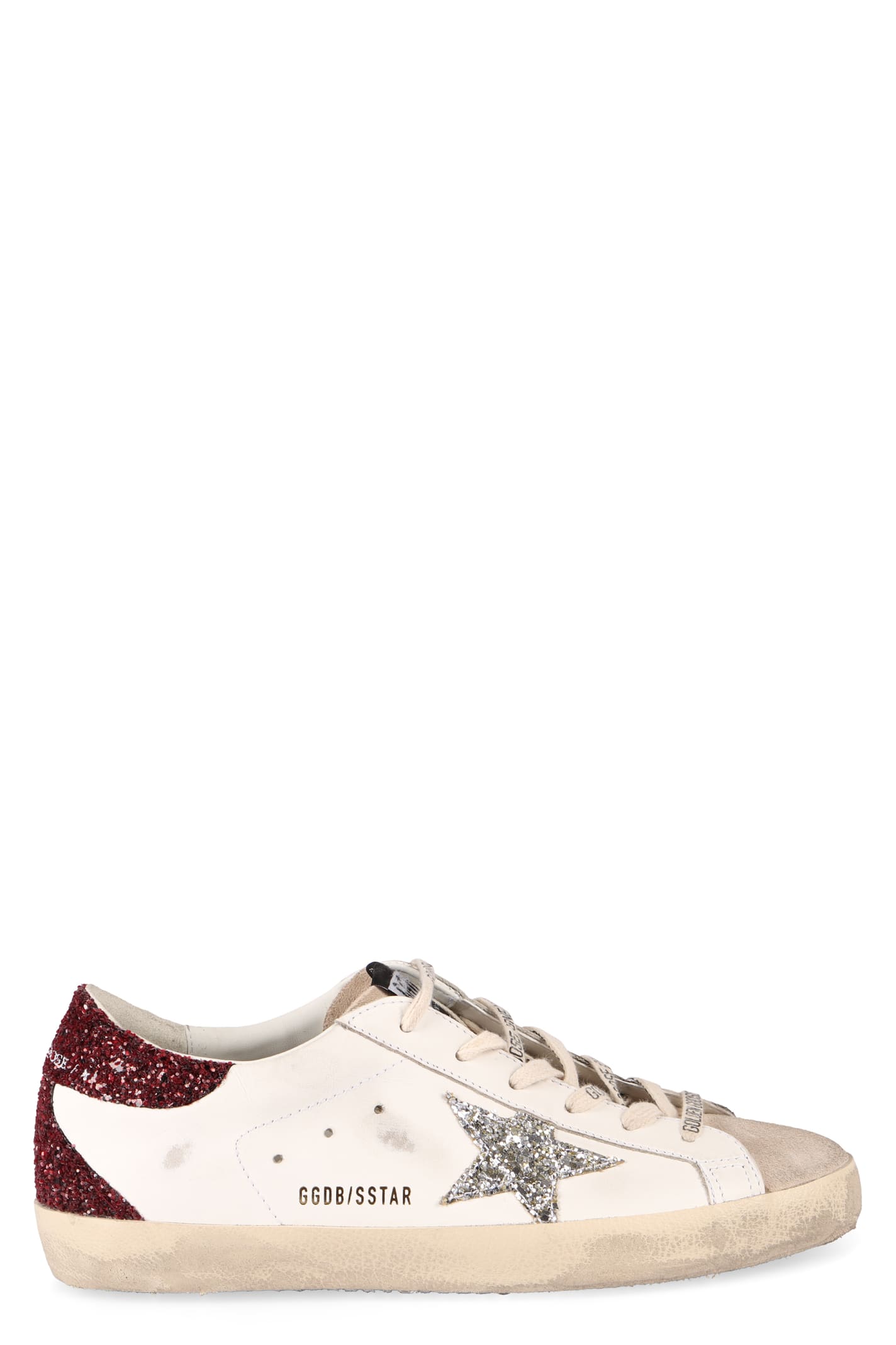 Shop Golden Goose Super-star Leather Low-top Sneakers In White