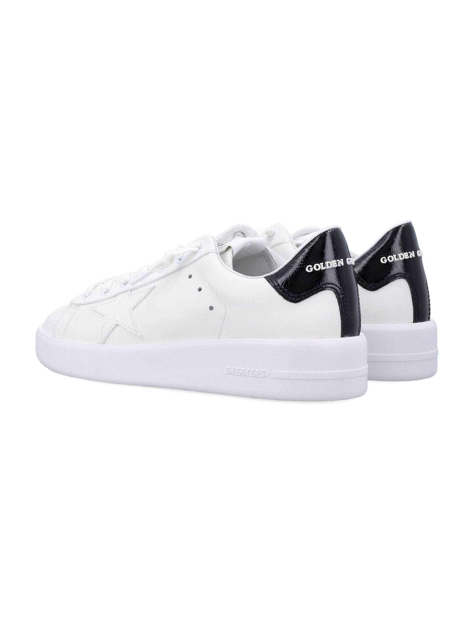 Golden Goose Pure Star White Leather Womans Sneakers In White