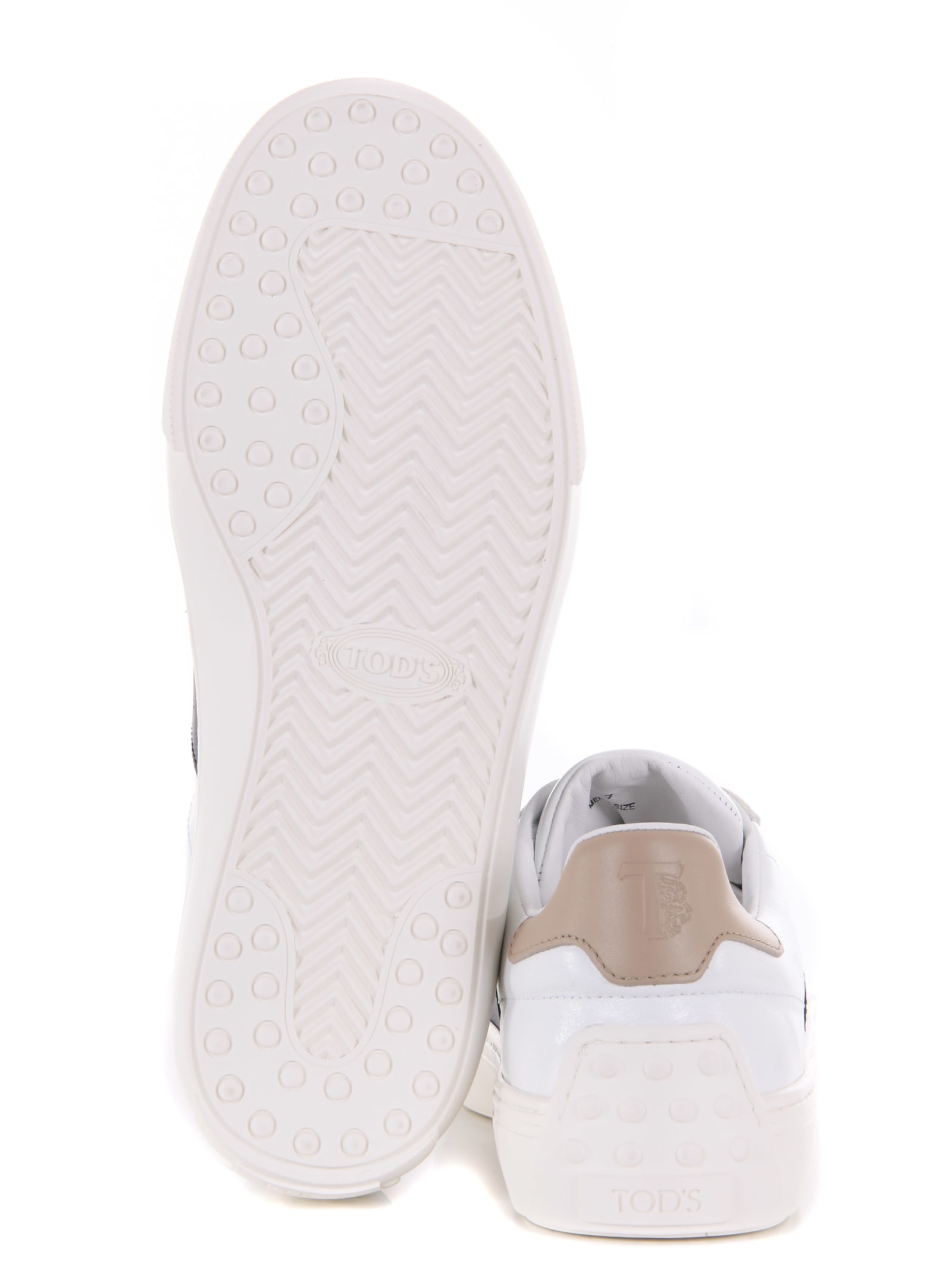 Shop Tod's Tods Sneakers In White