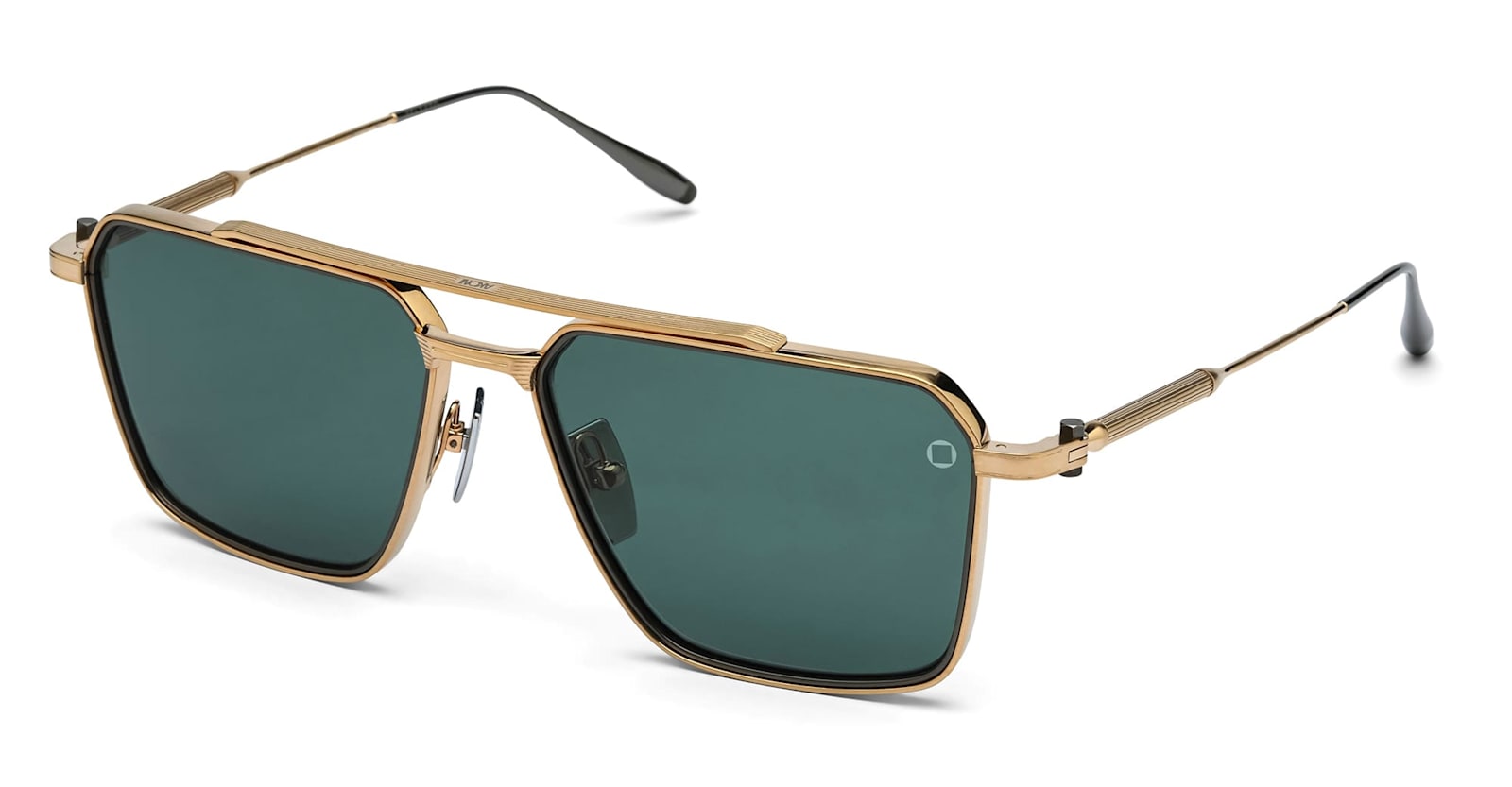 Akoni Telesto - 12k Gold / Black Palladium Sunglasses In Brown