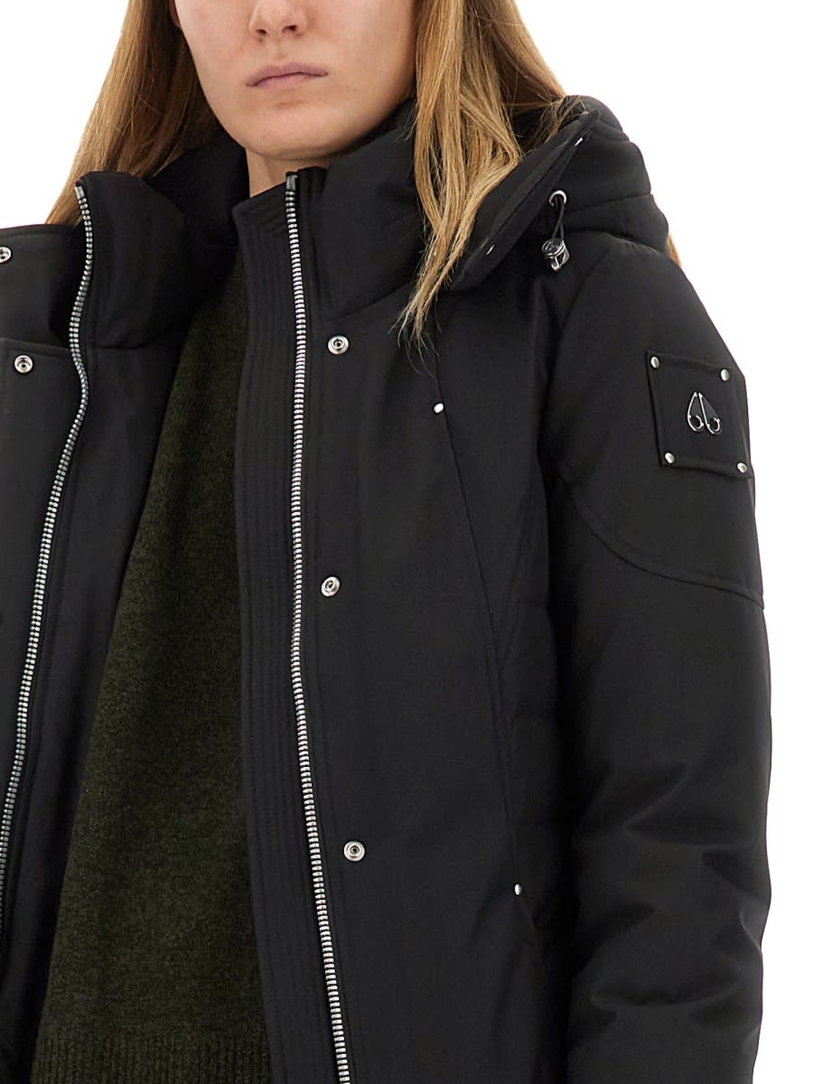 Shop Moose Knuckles Parka Cloud In Black