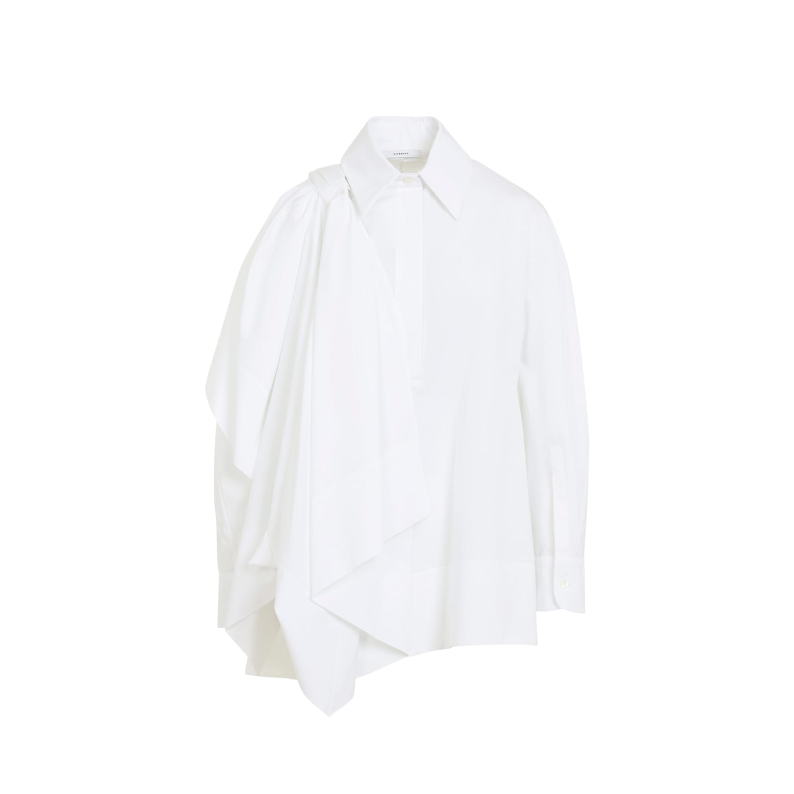 Givenchy Shirt In Cotton Poplin With Bow Detail In White