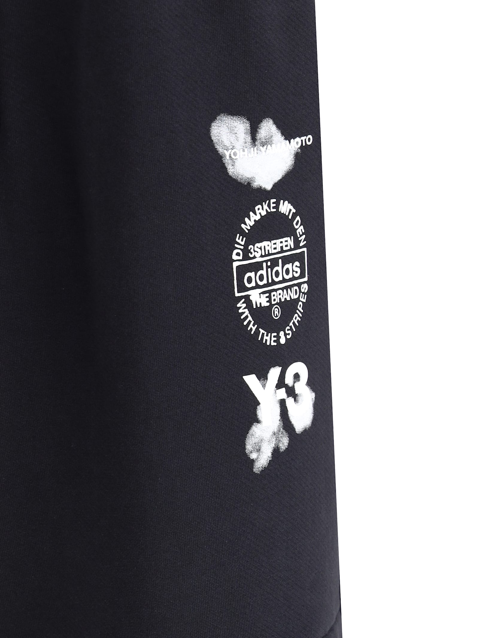 Y-3 Cuffed Track Pants Elastic Waistband In Black