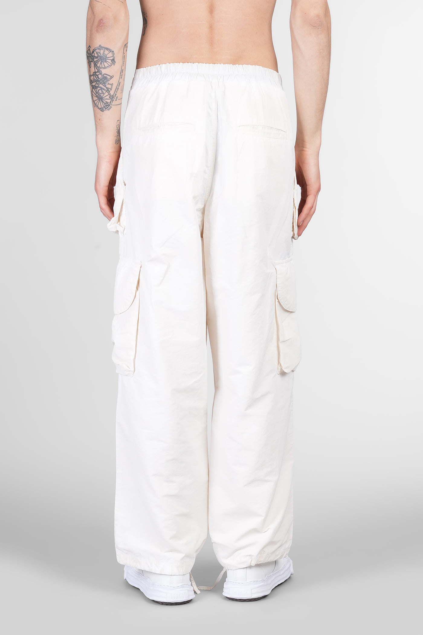 A Paper Kid Pants In Beige Polyamide
