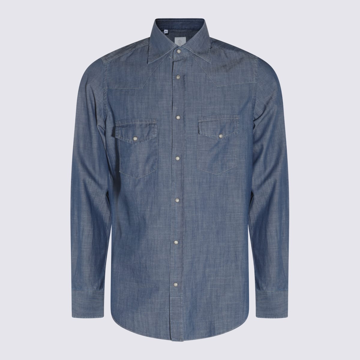 Eleventy Navy Cotton Shirt In Blue
