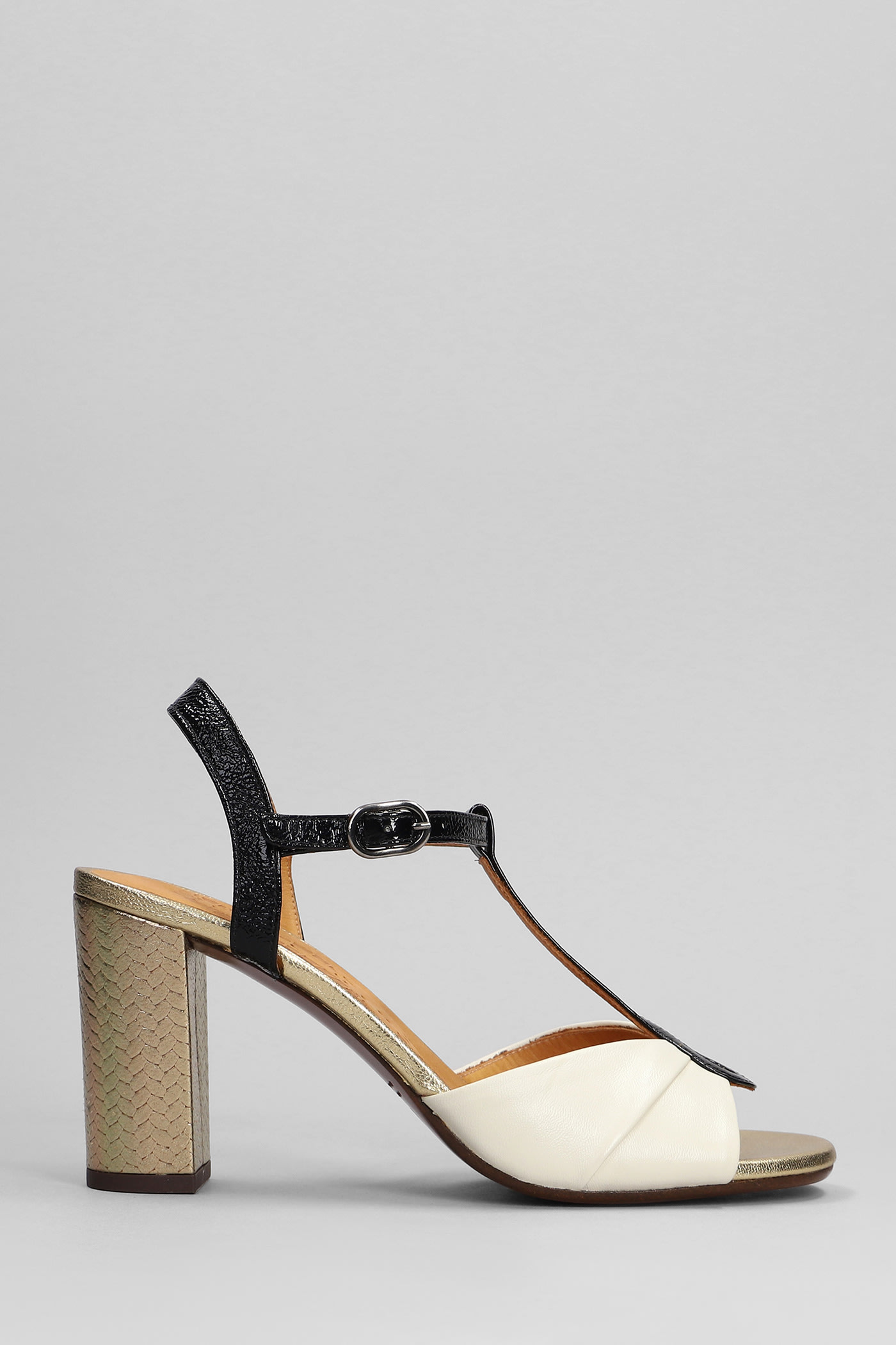 Biagio Sandals In Beige Leather