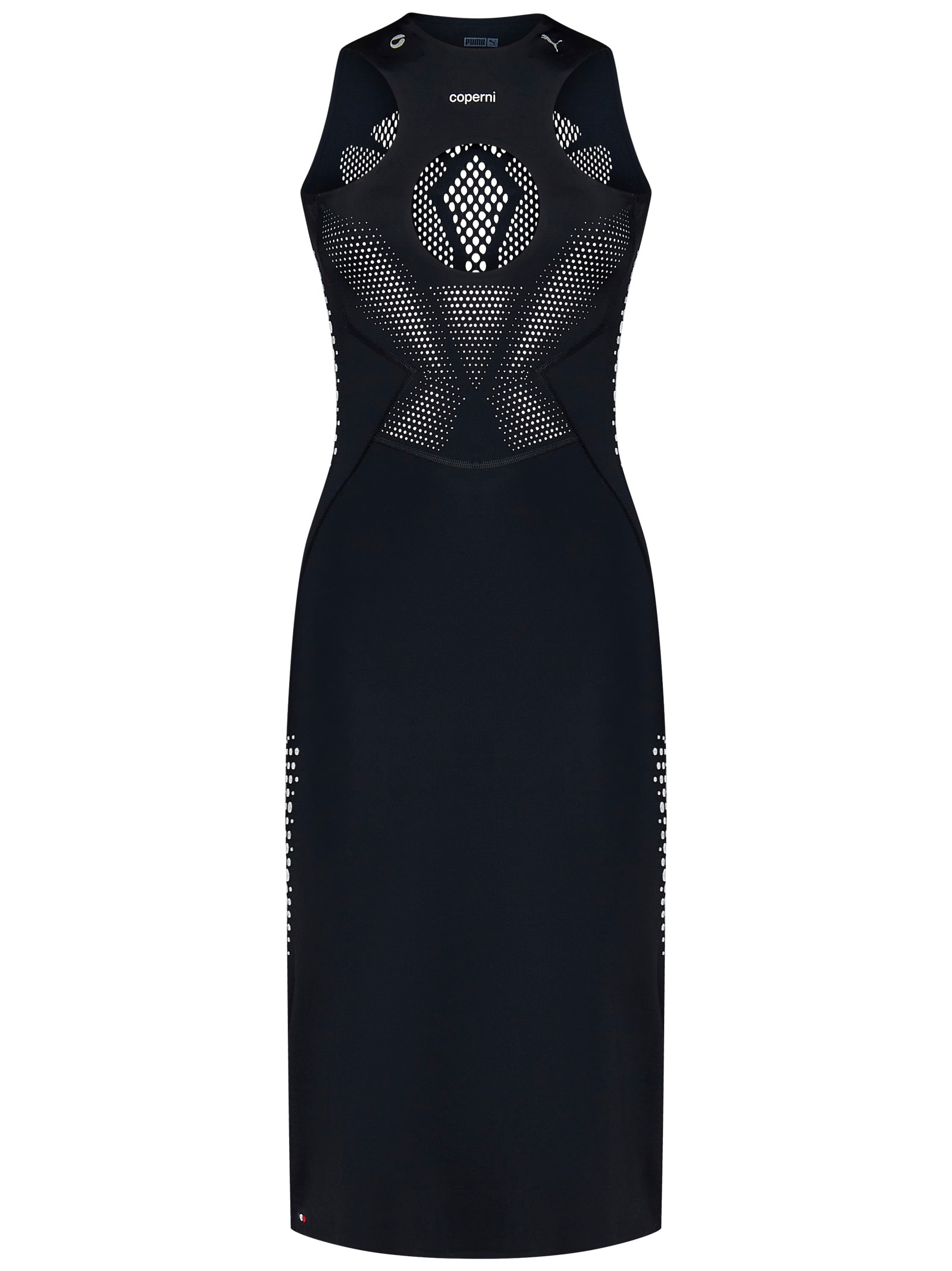 Shop Coperni Puma X Midi Dress In Black