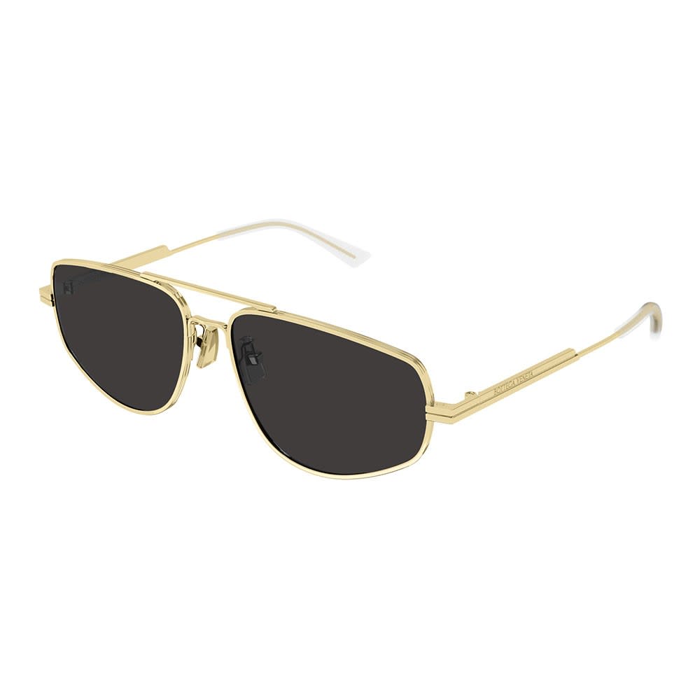 Bottega Veneta Sunglasses In Oro/grigio