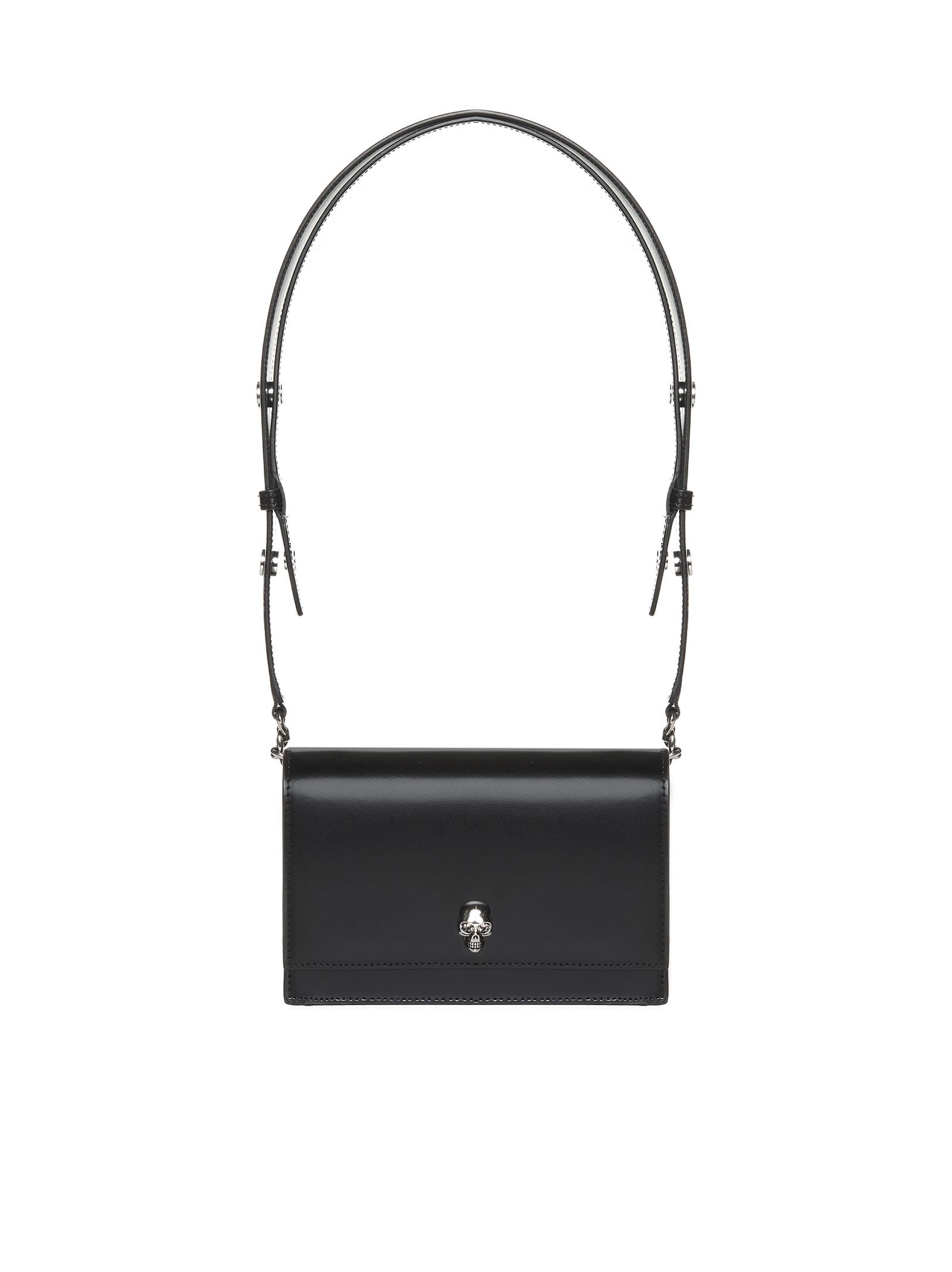 ALEXANDER MCQUEEN SMALL SKULL BAG IN BLACK