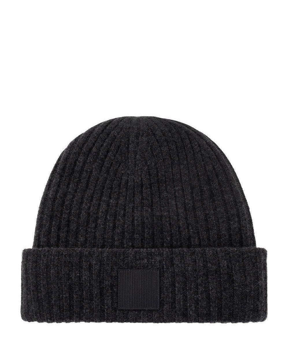 Logo Patch Detail Knitted Beanie