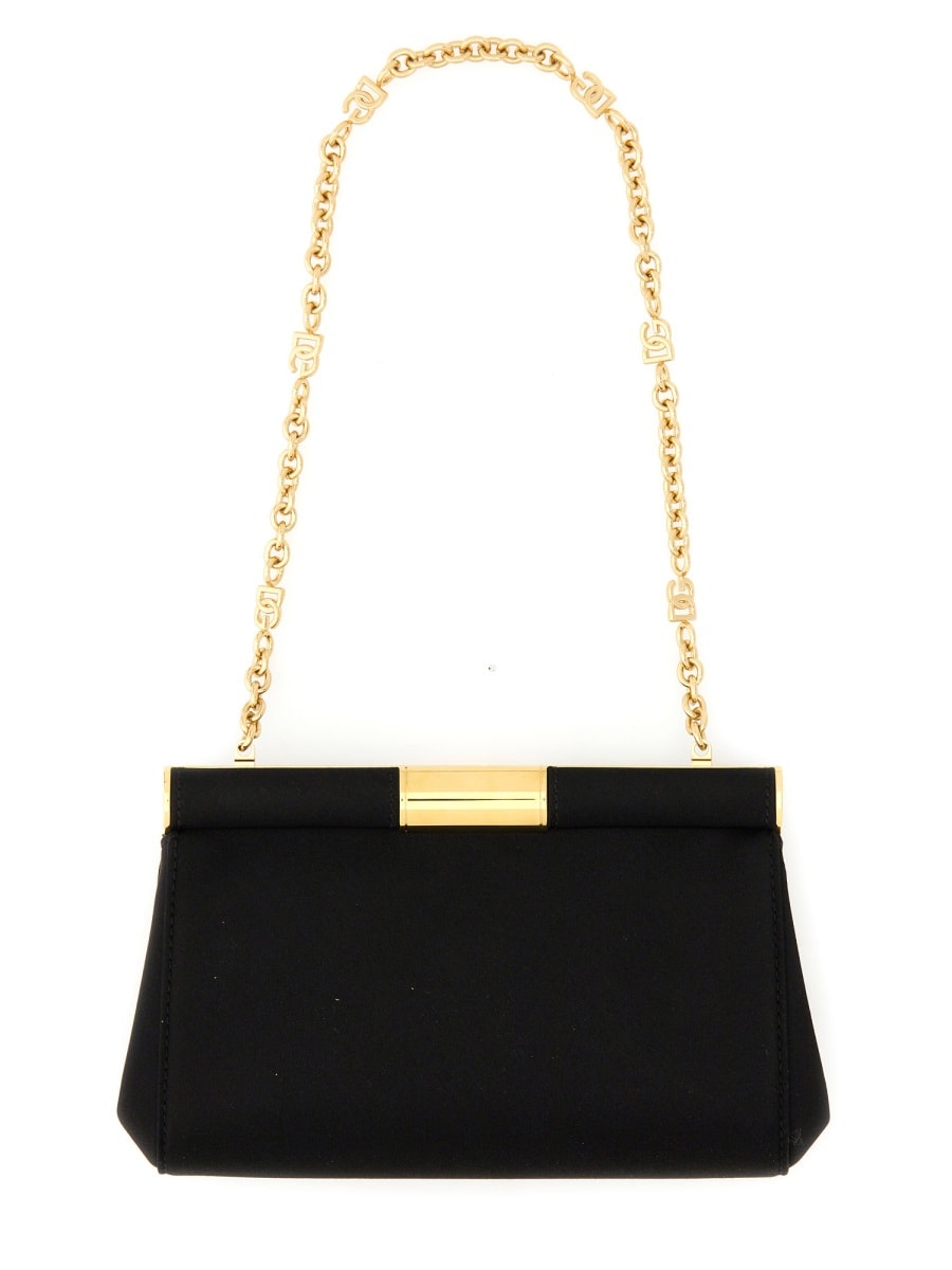 Shop Dolce & Gabbana Small Marlene Shoulder Bag In Black