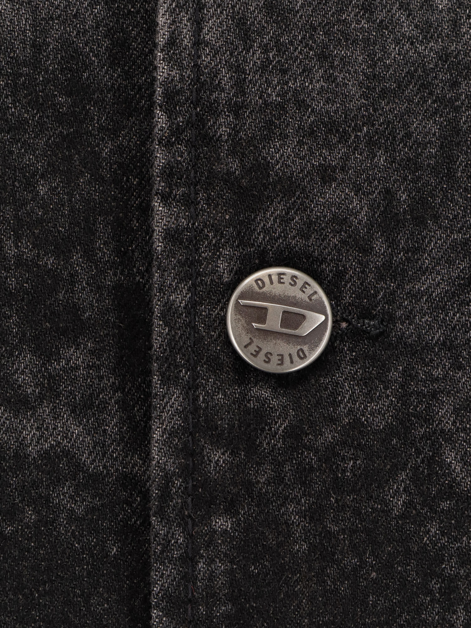 Diesel D-boy-fsh1 Denim Jacket In Gray