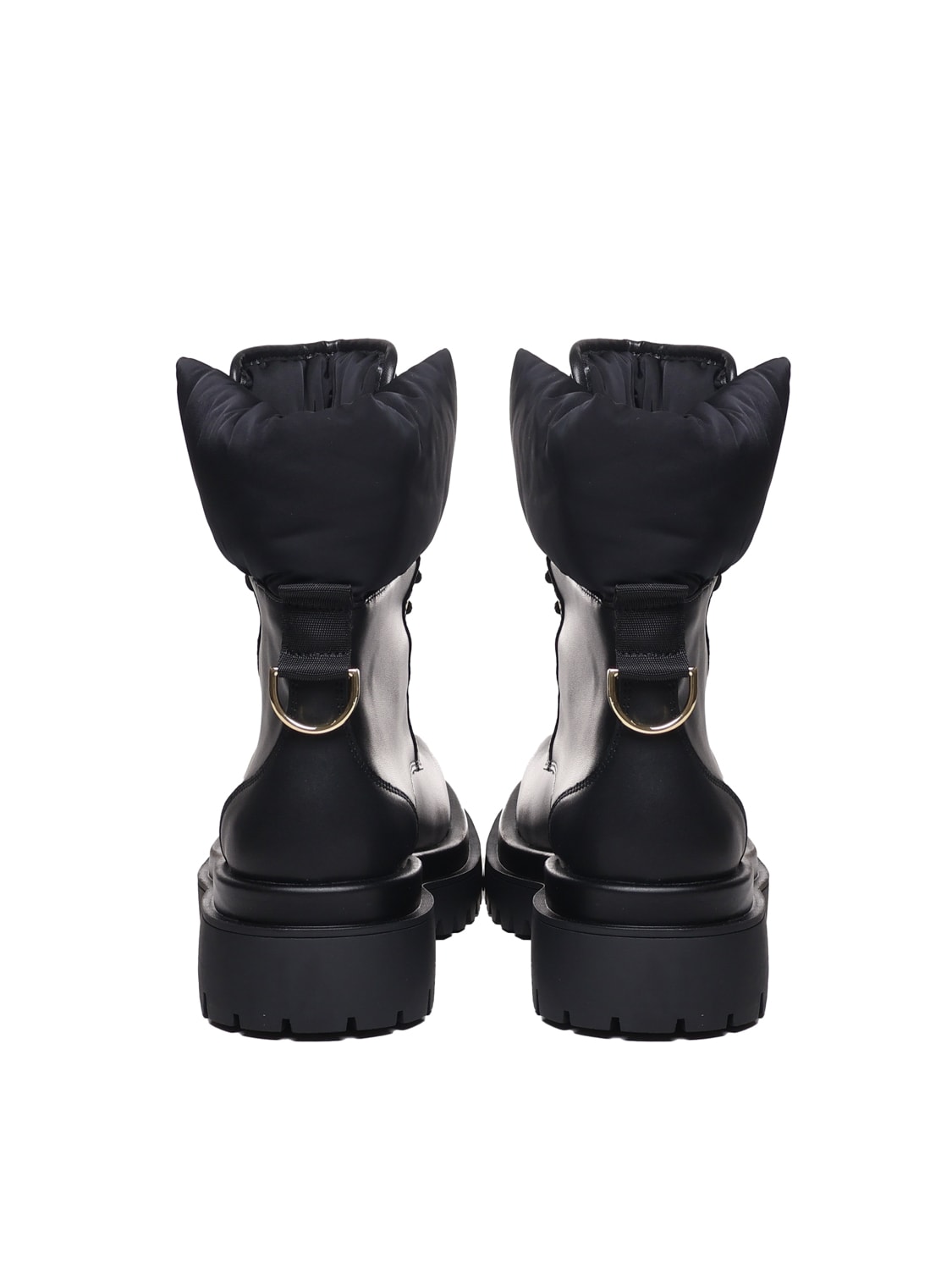 Shop Versace Jeans Couture Ankle Boots With Padded Ends In Black