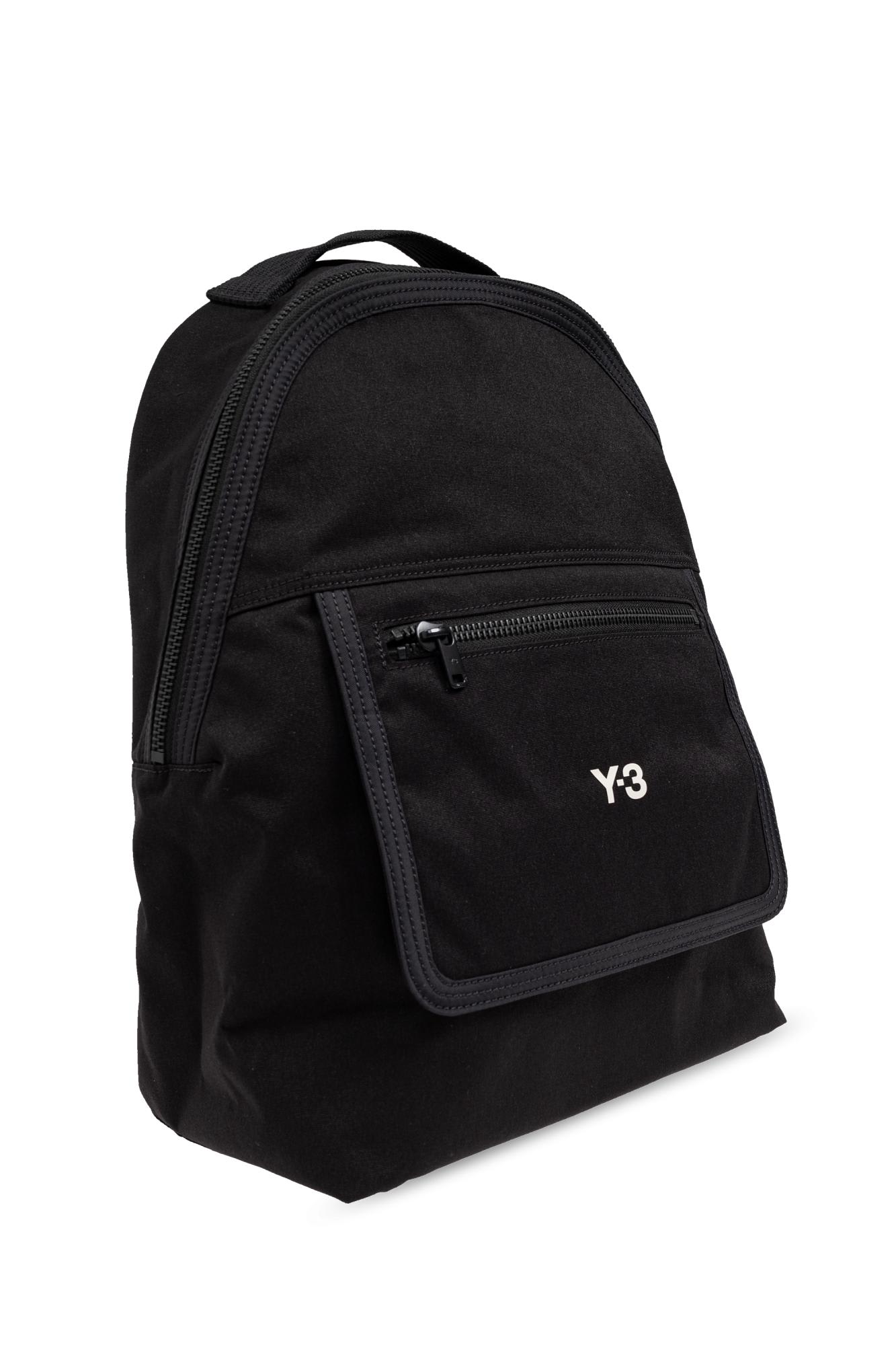 Shop Y-3 Backpack With Printed Logo In Black