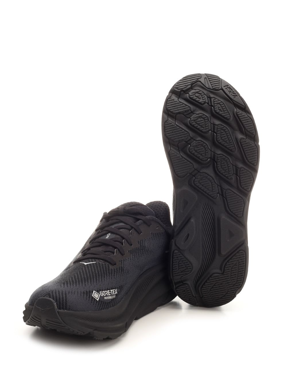 Shop Hoka Clifton 9 Snekaers In Black