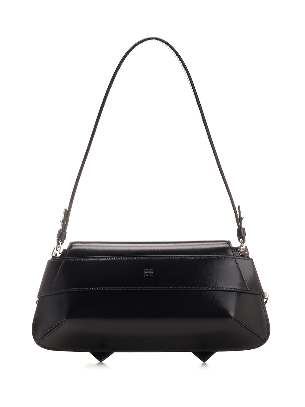 Shop Givenchy Voyou Shoulder Flap Bag In Black