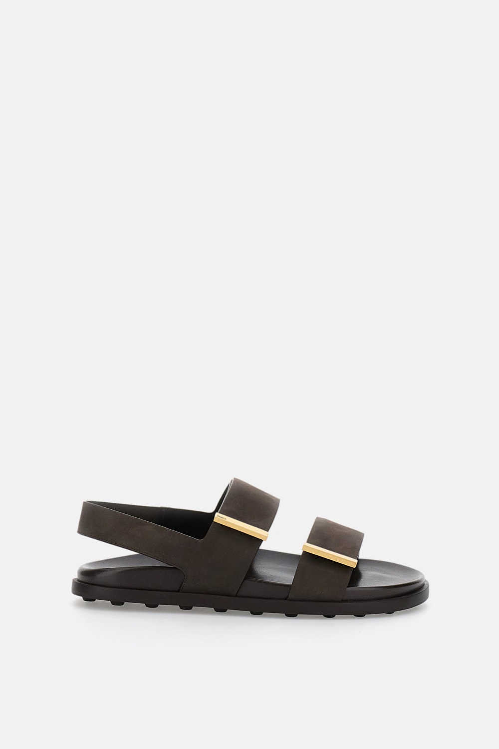 Tod's Leather Slingback Sandals Open Toe Design In Brown
