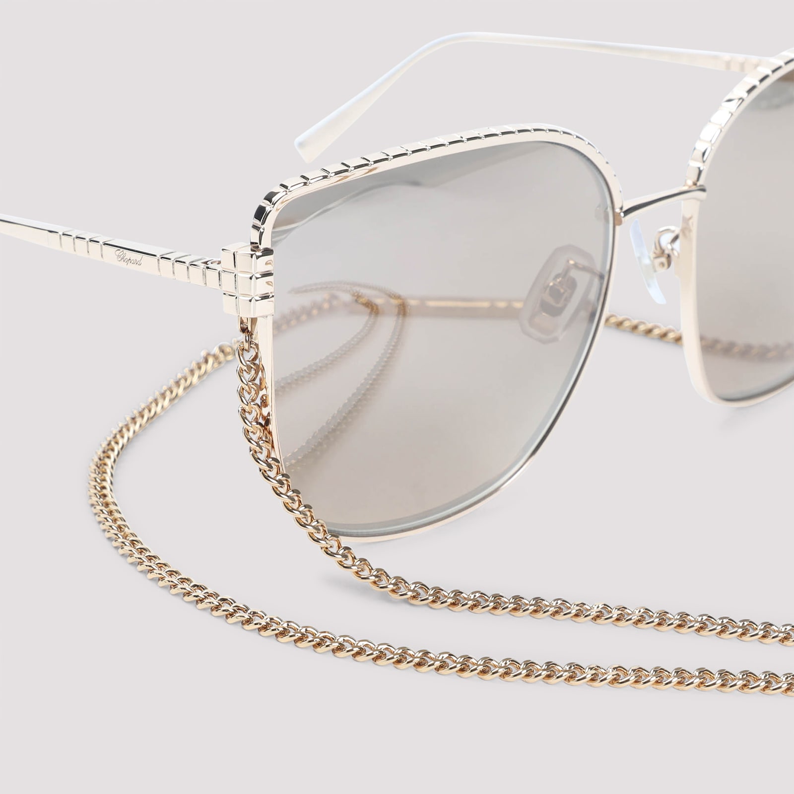 Chopard Metal Sunglasses In Gold