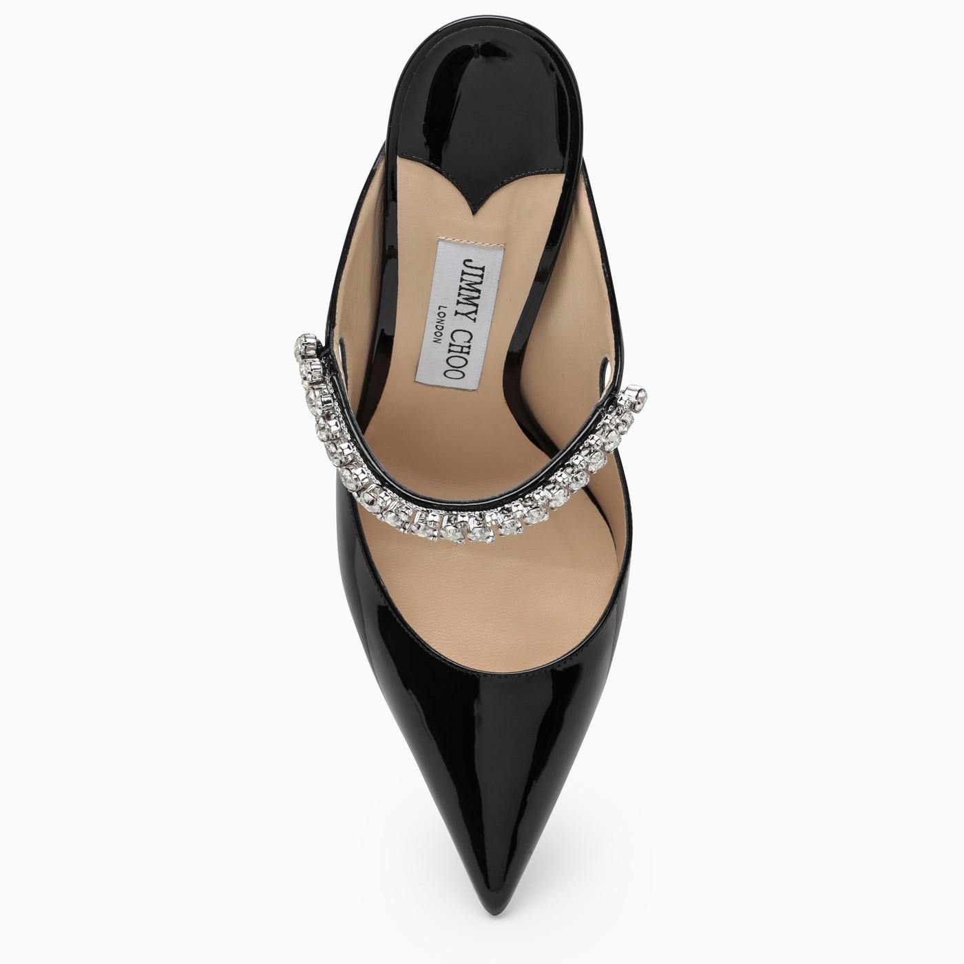 Shop Jimmy Choo Black Bing Pumps With Crystals In Nero