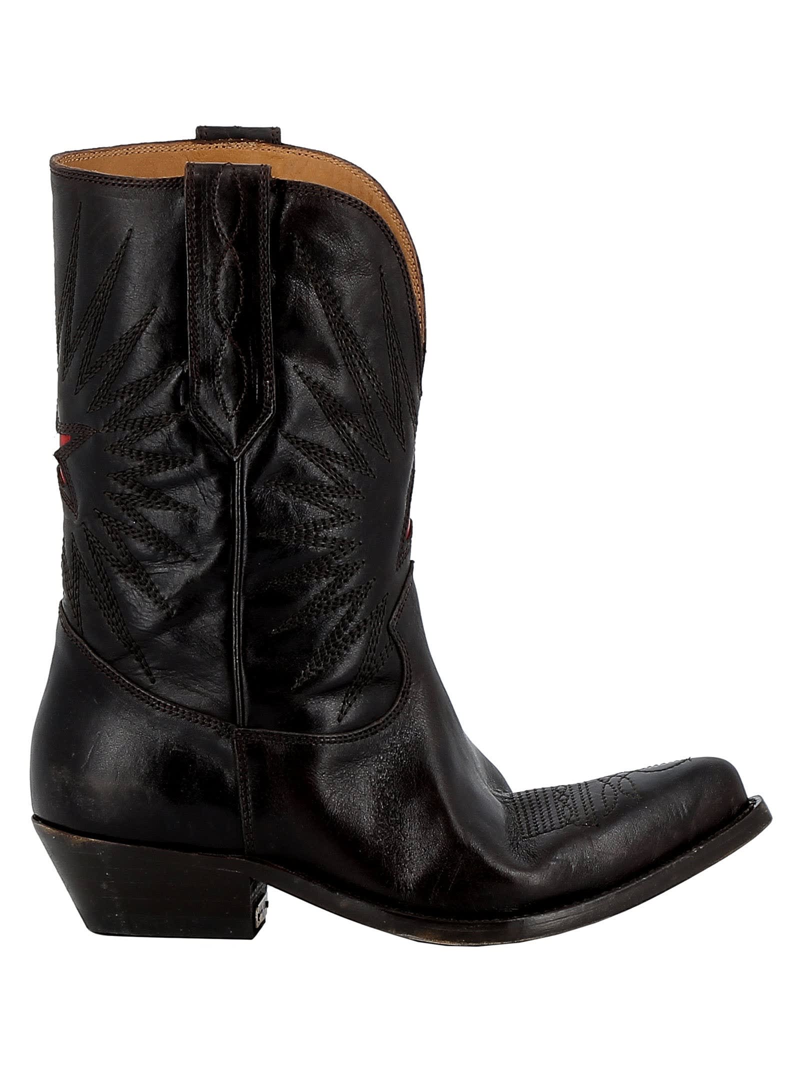womens leather sole cowboy boots