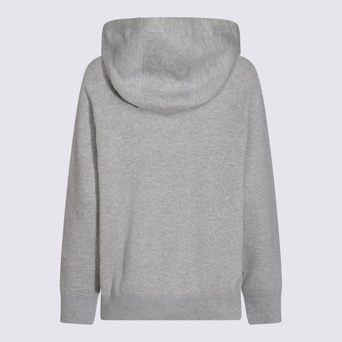 Shop Malo Grey Wool Sweatshirt In Platinum