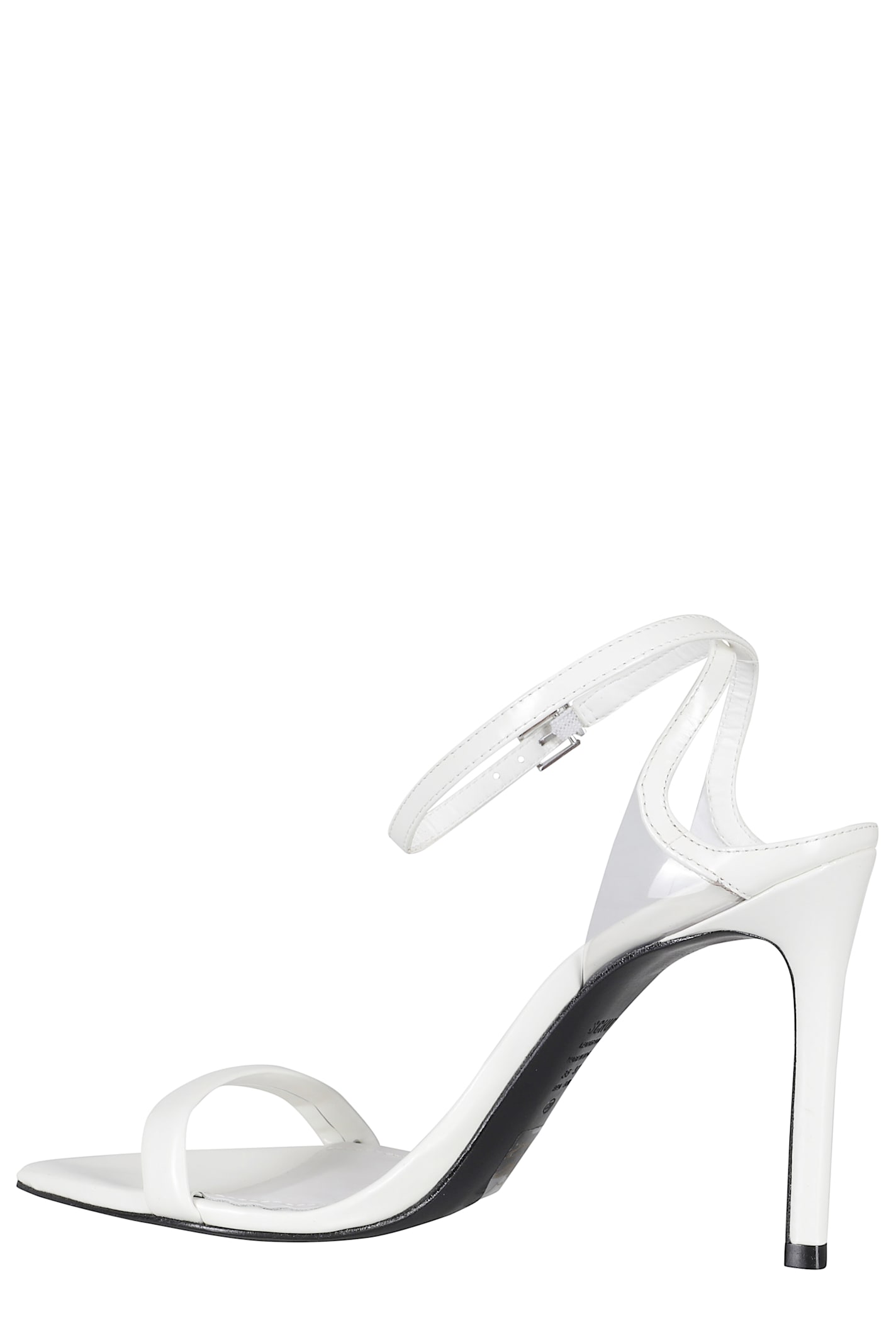 Schutz 100 Mm Clear-strap Stiletto-sandals In White