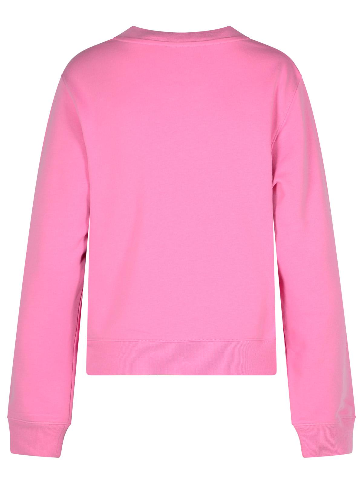 Shop Moschino Pink Cotton Sweatshirt