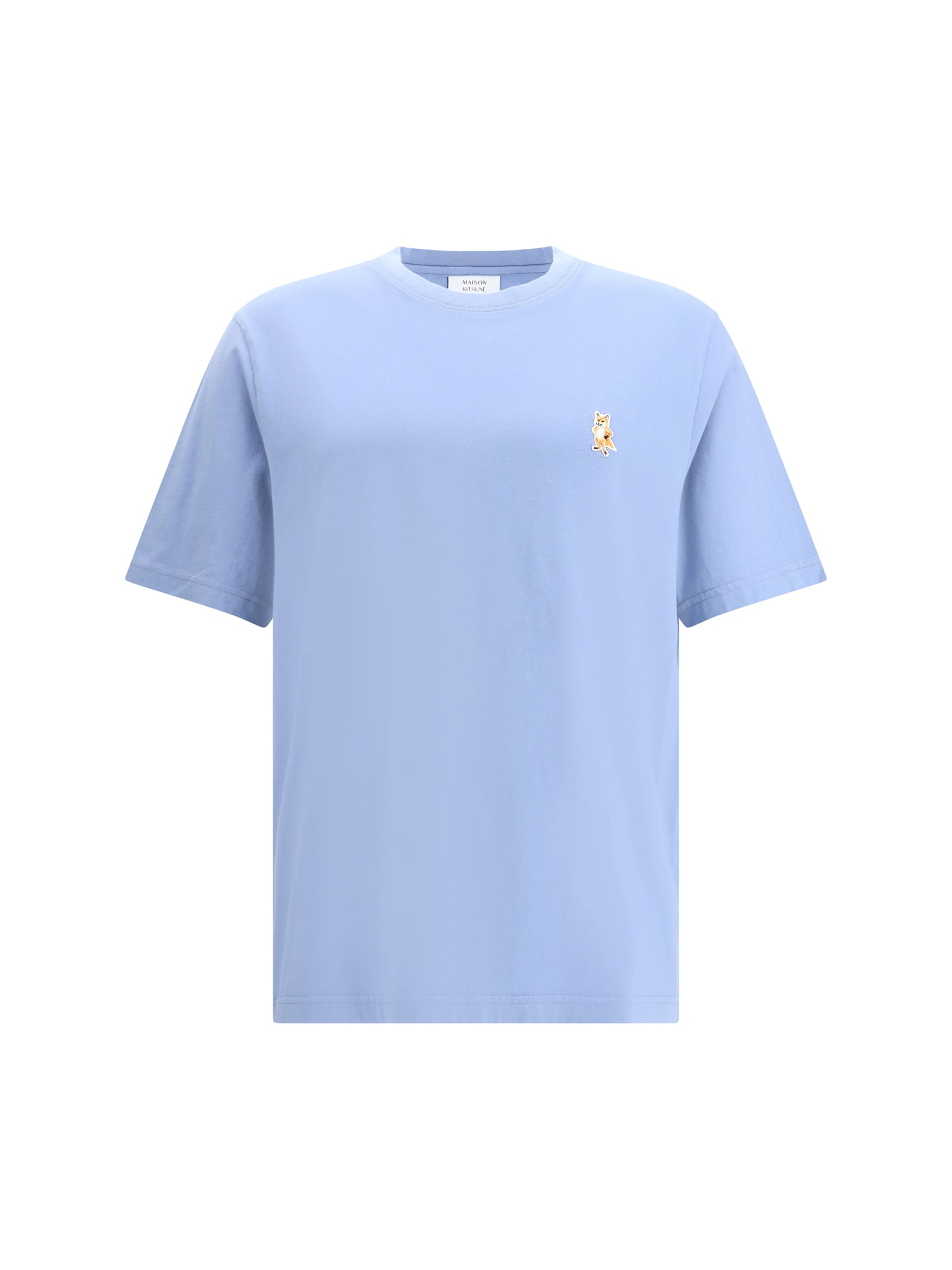Maison Kitsuné Standing Fox T-shirt In Blue