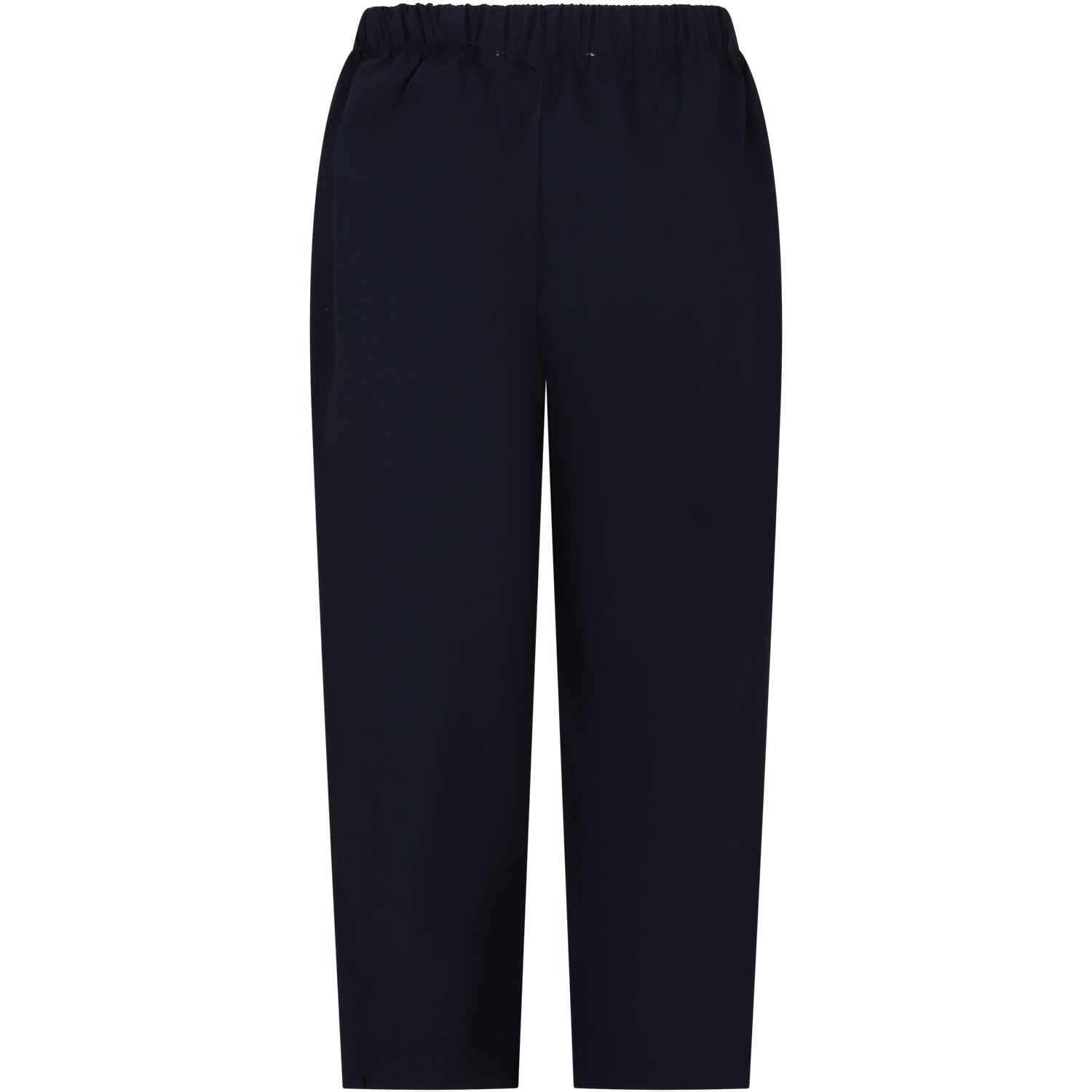 Shop Msgm Blue Trousers For Boy With Logo