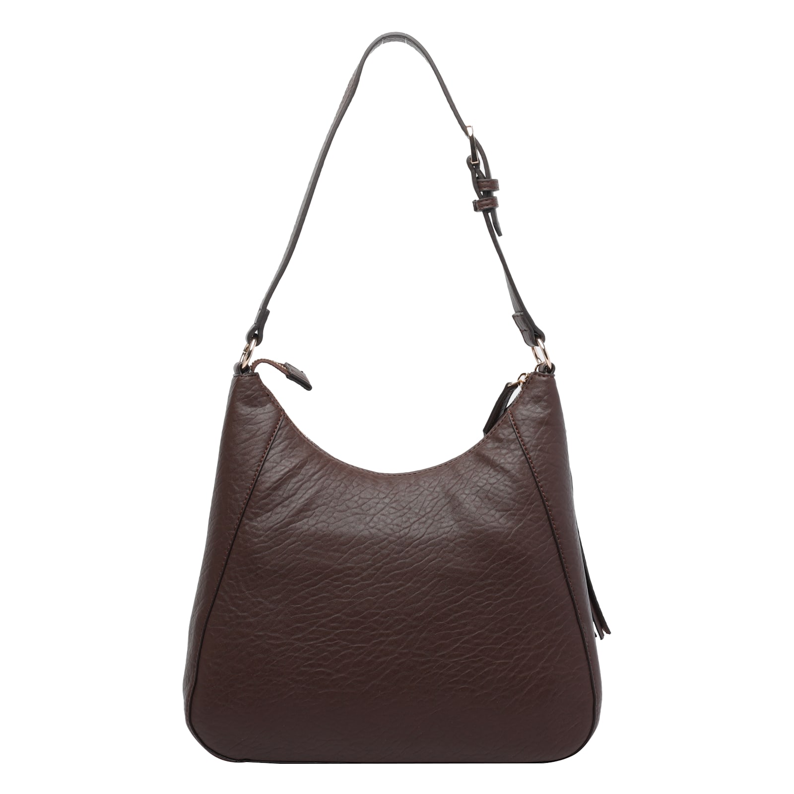 Liu •jo Top-zip Tassel-detail Shoulder Bag In Brown
