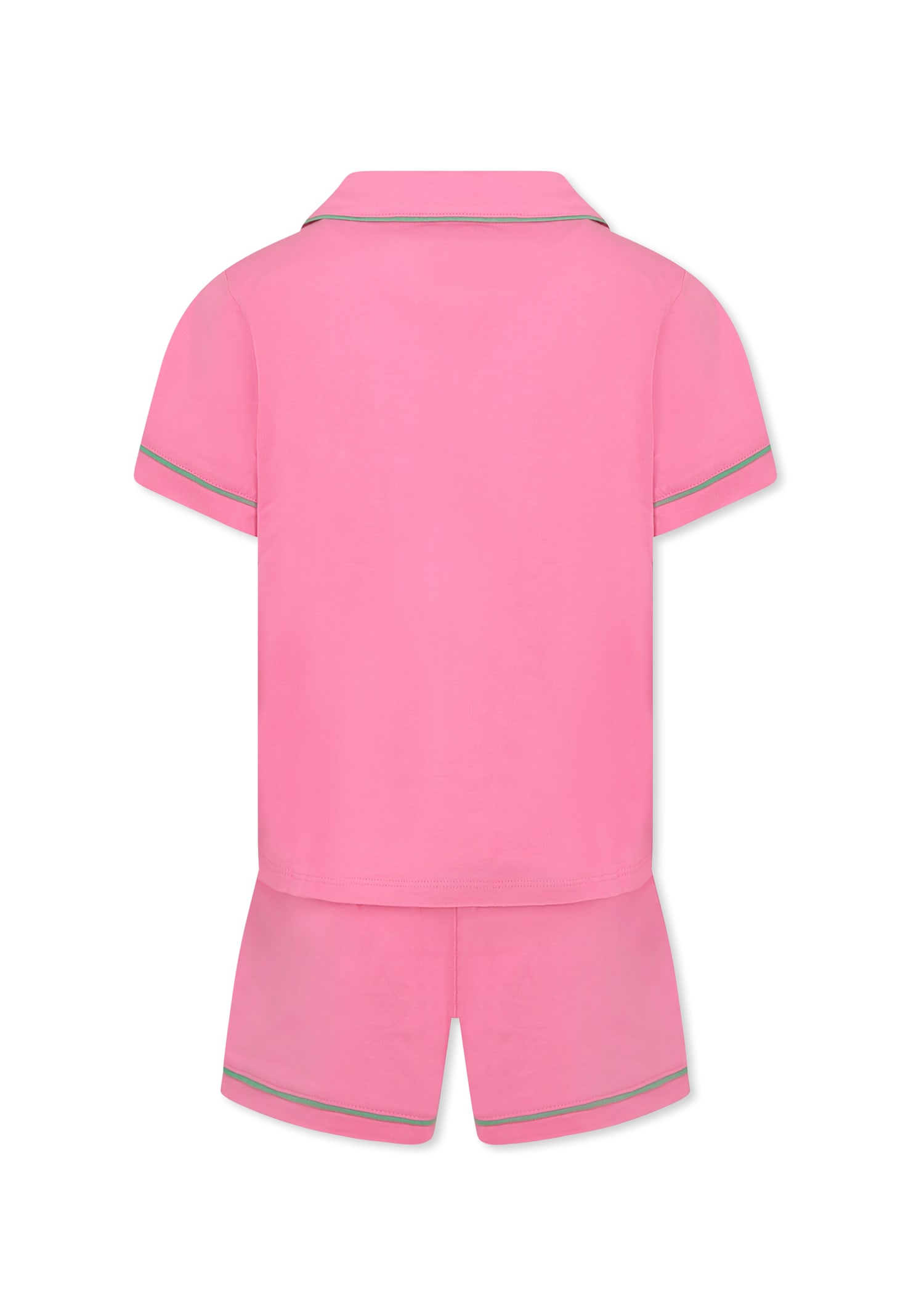 Polo Ralph Lauren Pink Pajamas For Girl With Horse In Pink